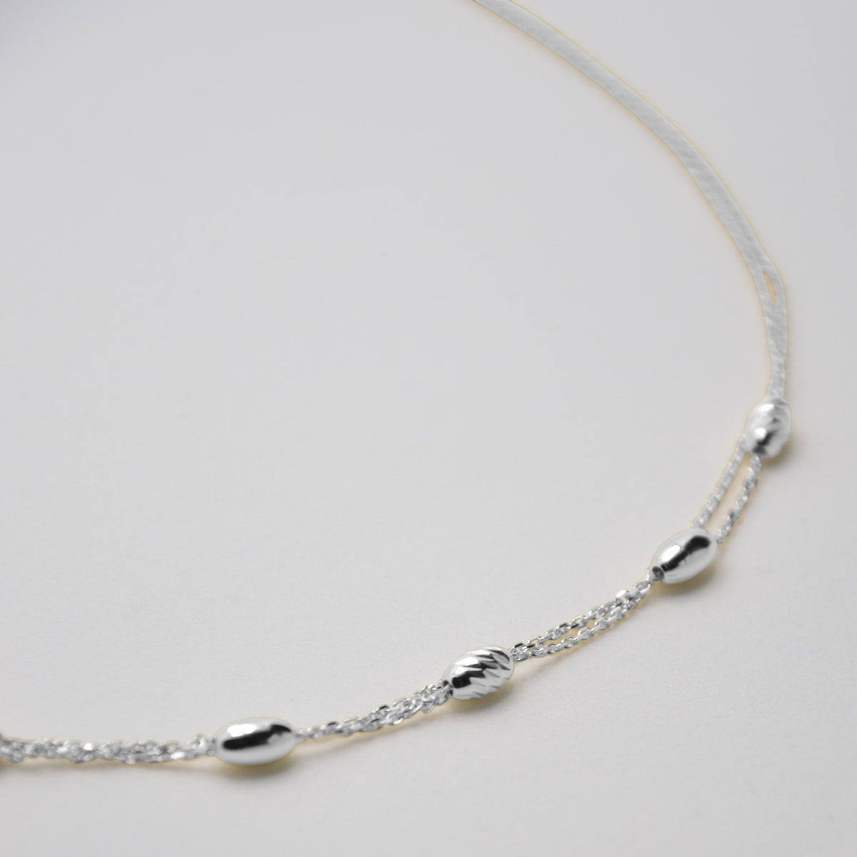 COLLANA MULTIFILO SERENA IN ARGENTO