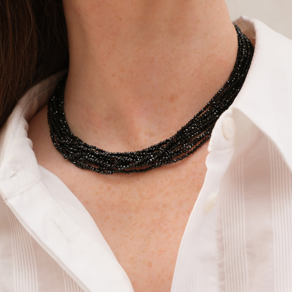 COLLANA SPNELLO NERO - GABRIELLE GIOIELLI