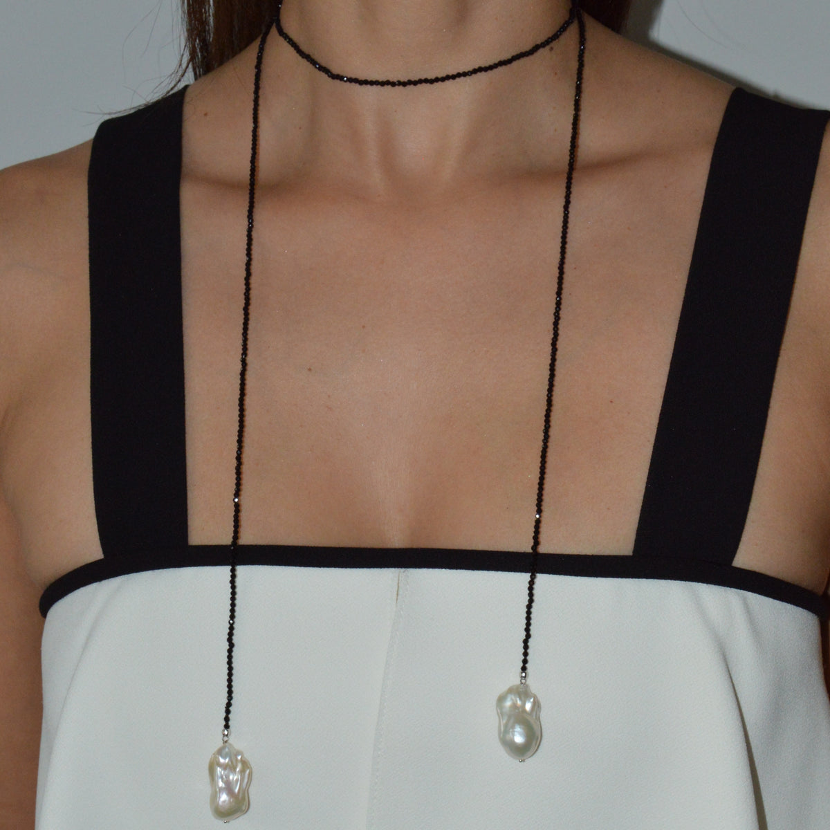 COLLANA LACE ZIRCONI NERI