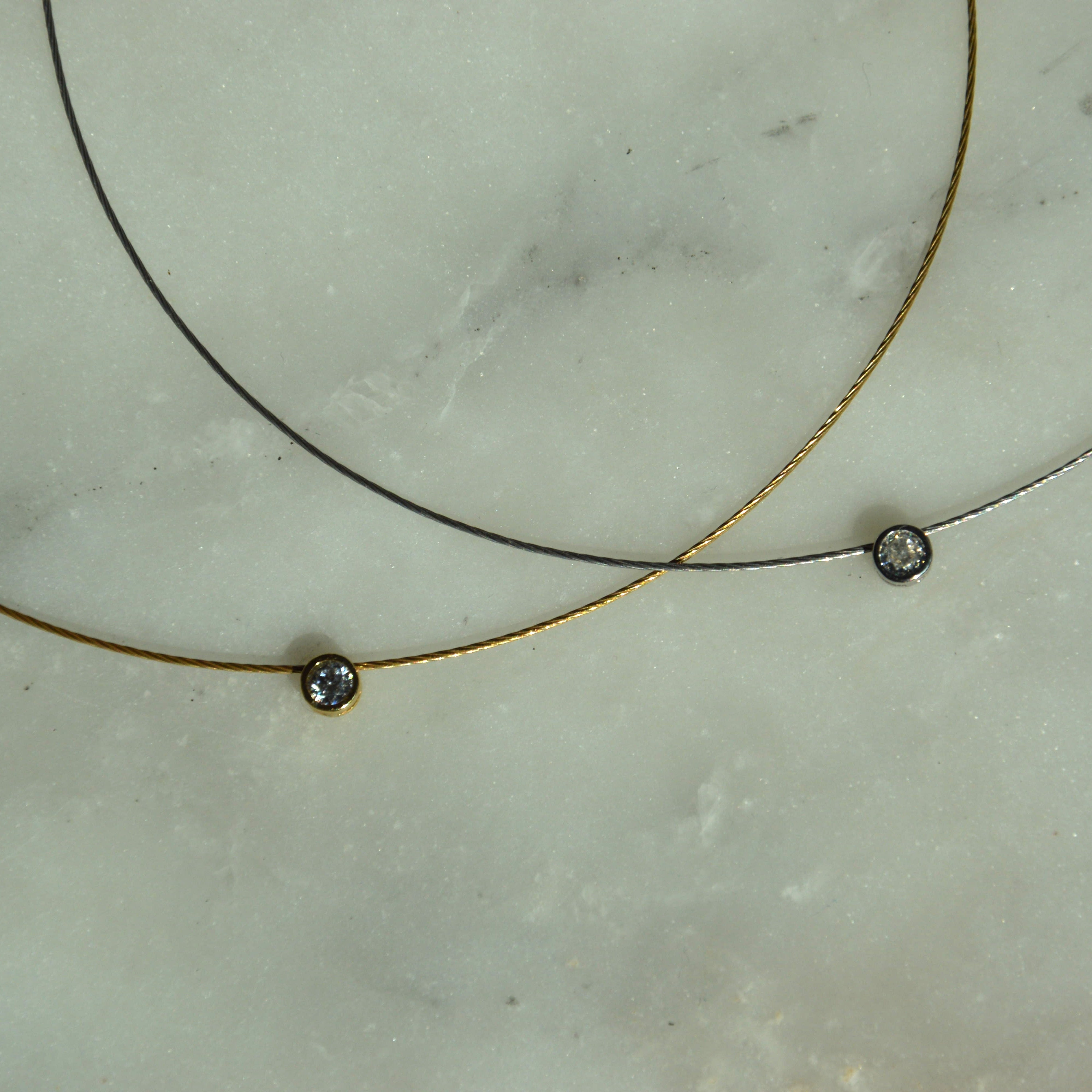 COLLANA PUNTO LUCE DORATA