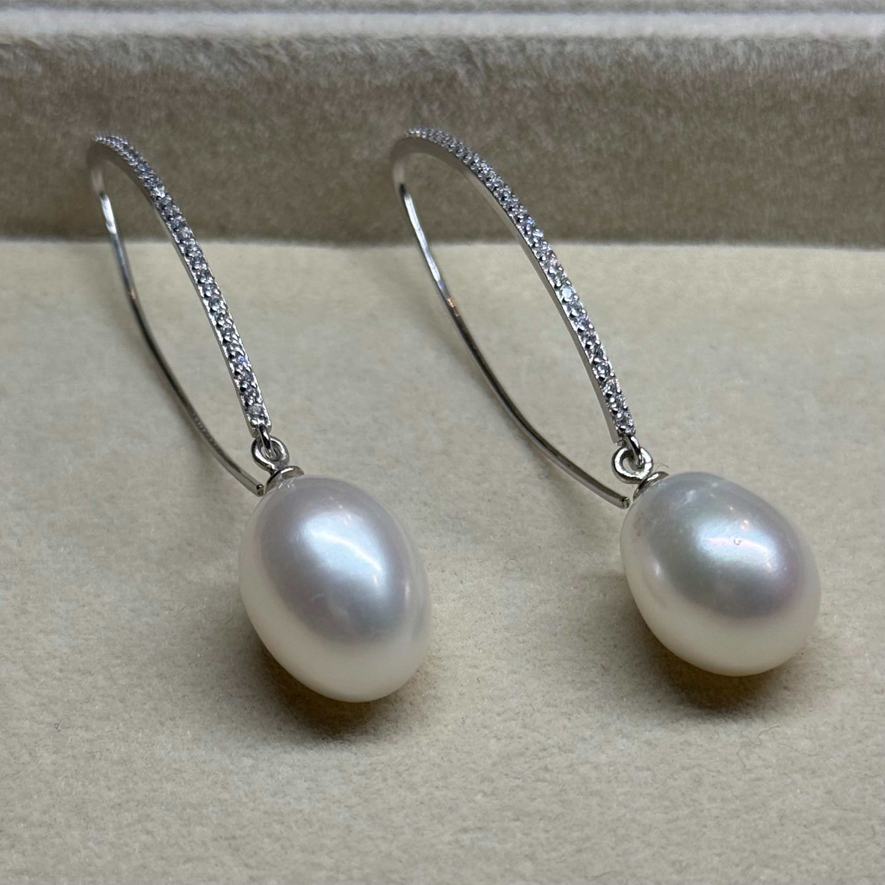 ORECCHINI EVA CON PERLE - SILVER