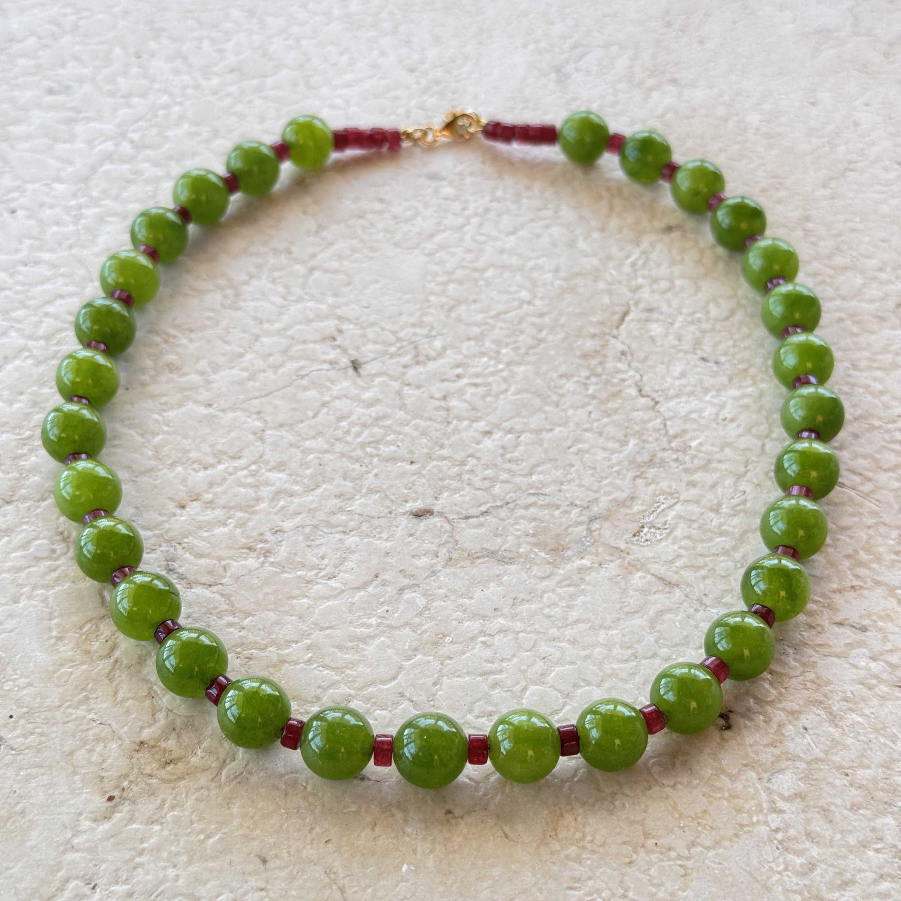 COLLANA GIADA OLIVE
