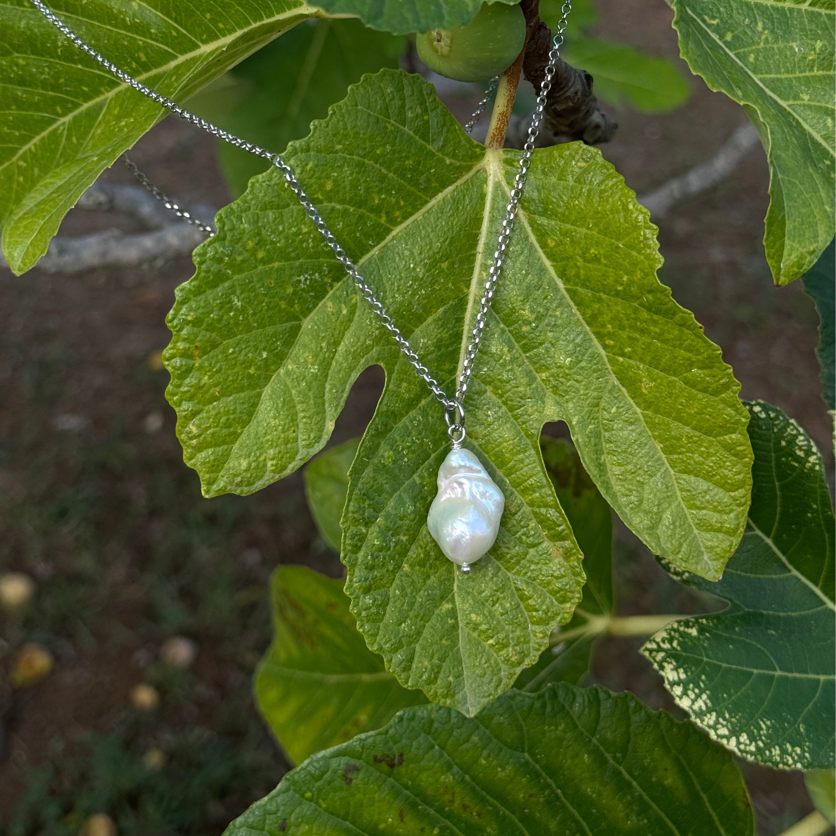 COLLANA PENDENTE PERLA - RODIATA