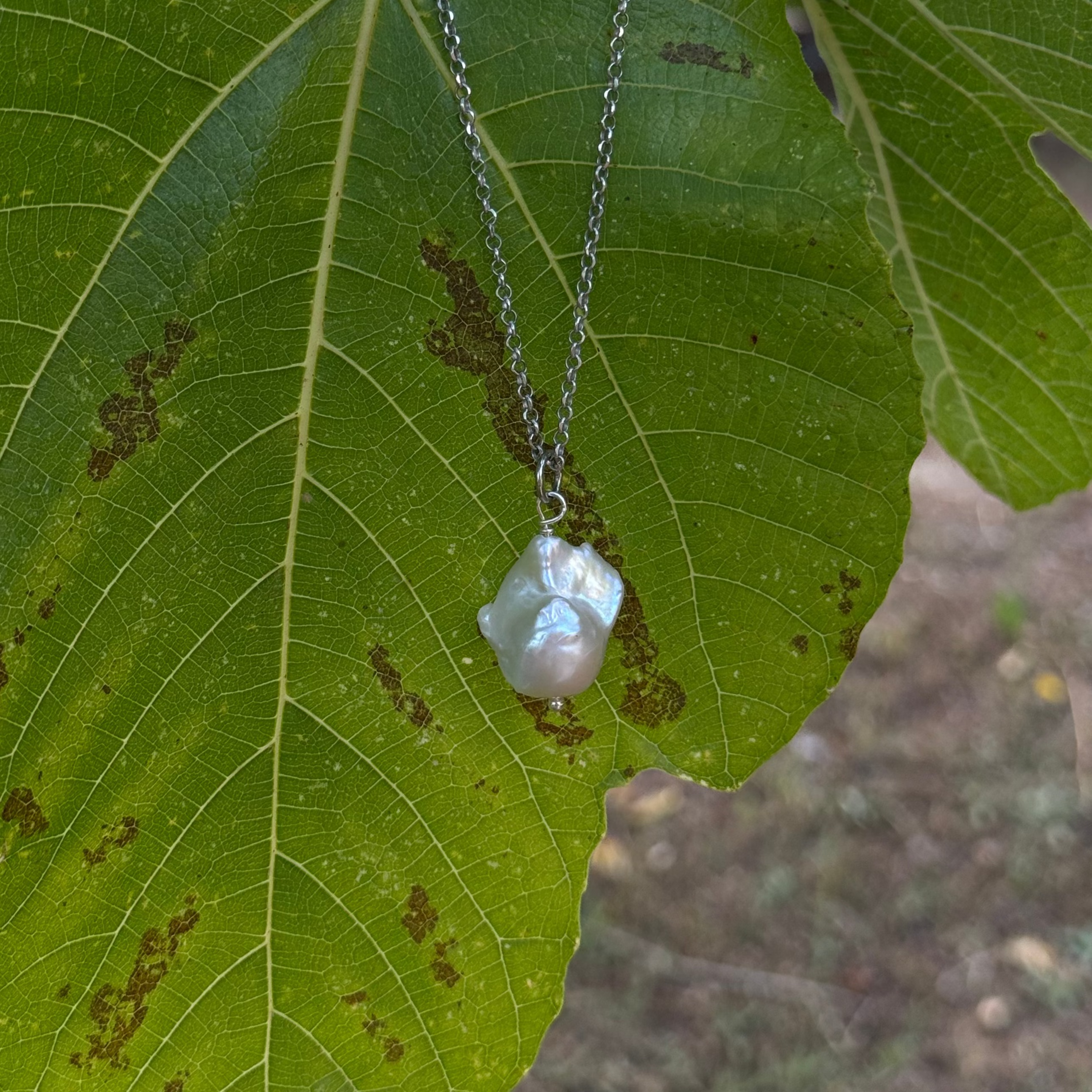 COLLANA PENDENTE PERLA - RODIATA