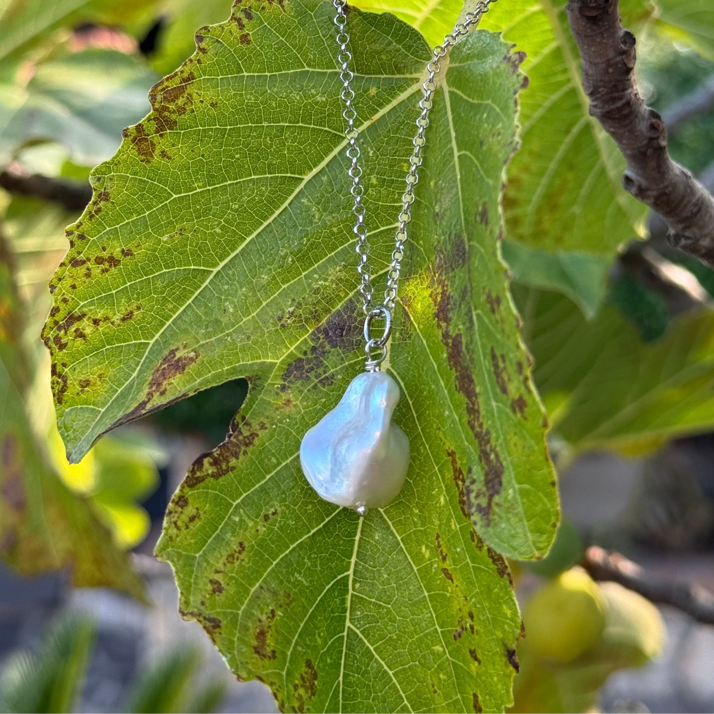 COLLANA PENDENTE PERLA - RODIATA