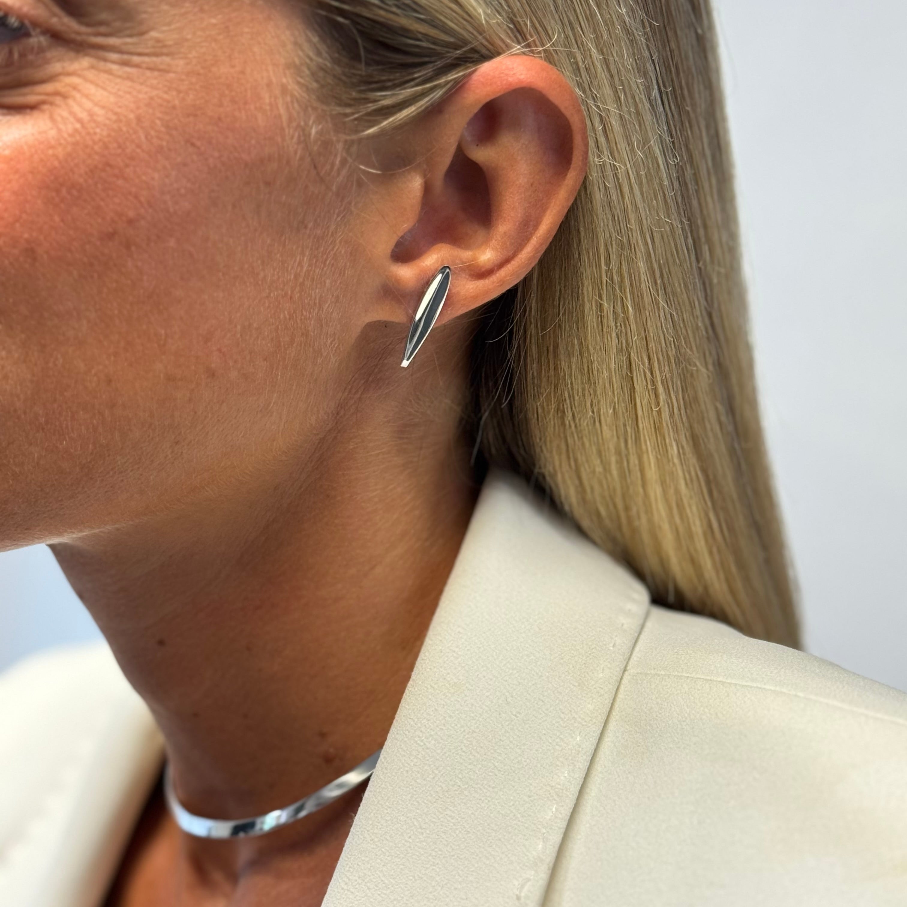 ORECCHINI FOGLIA SILVER