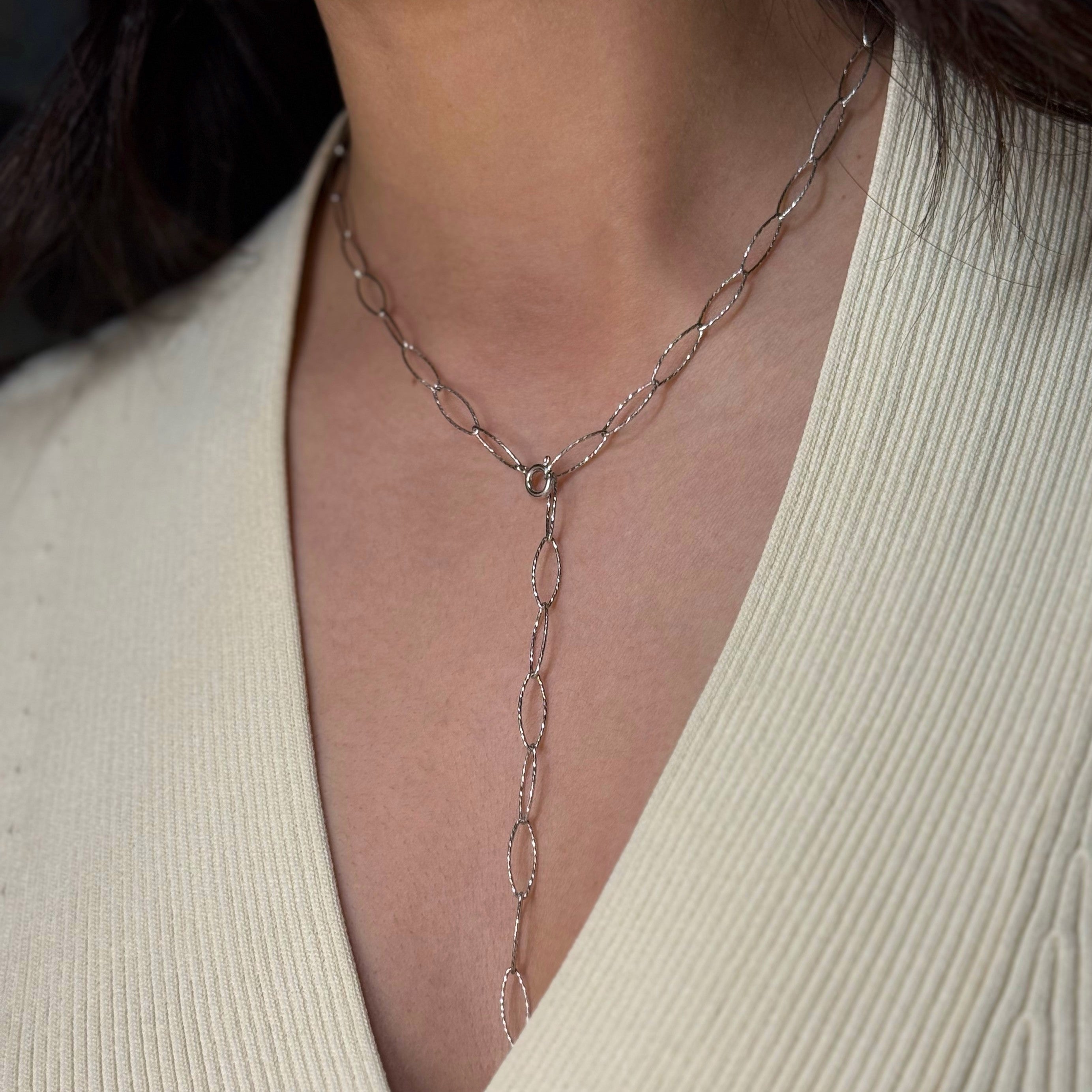 COLLANA LINK OVAL - SILVER