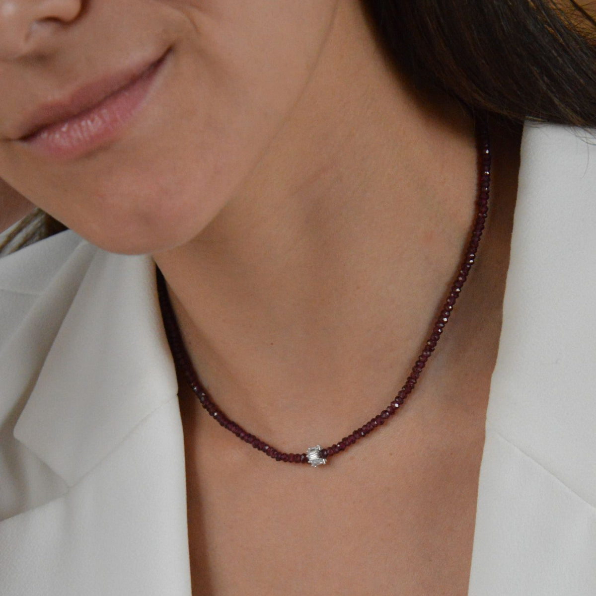 COLLANA ASTRA GRANATO