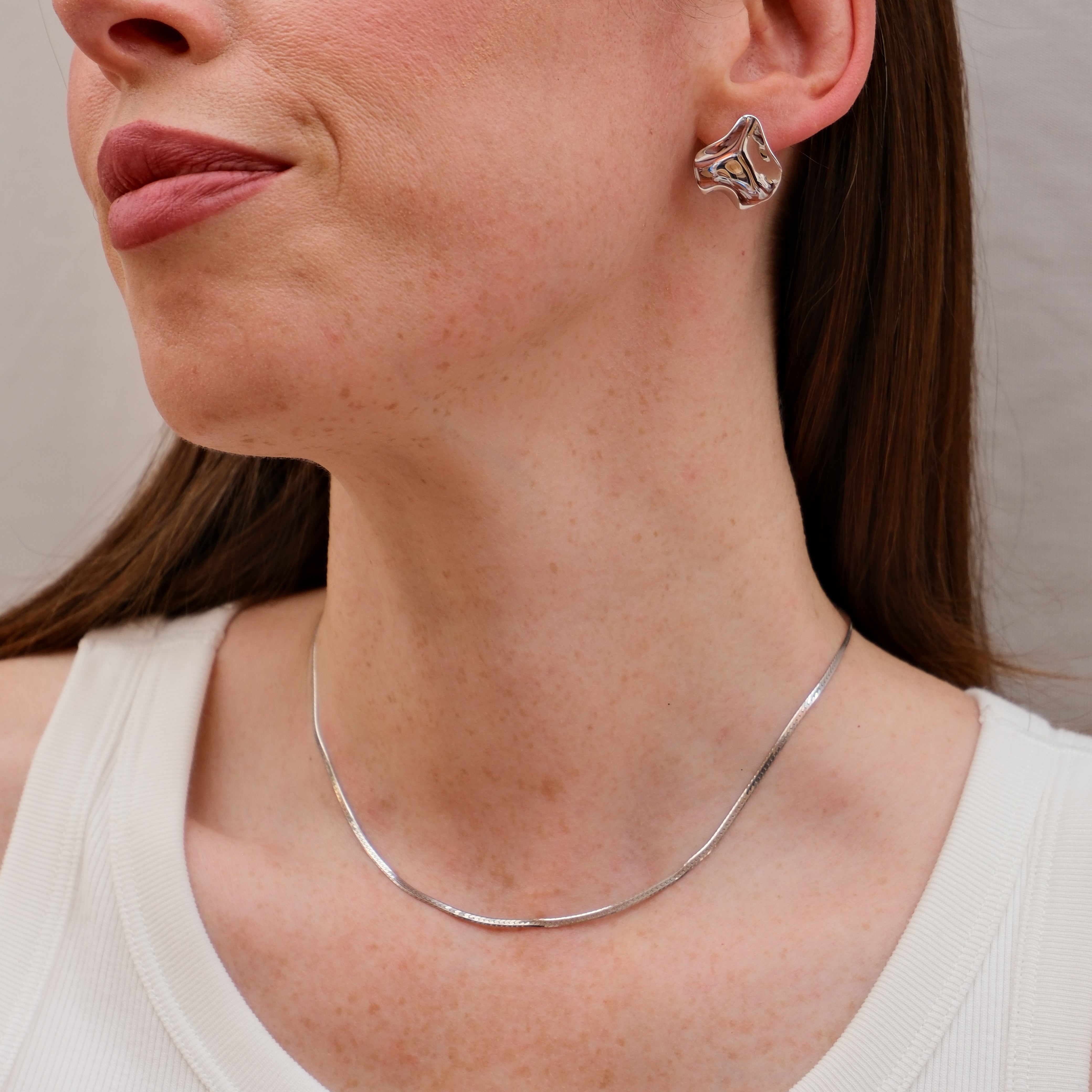 COLLANA MAGLIA PIATTA