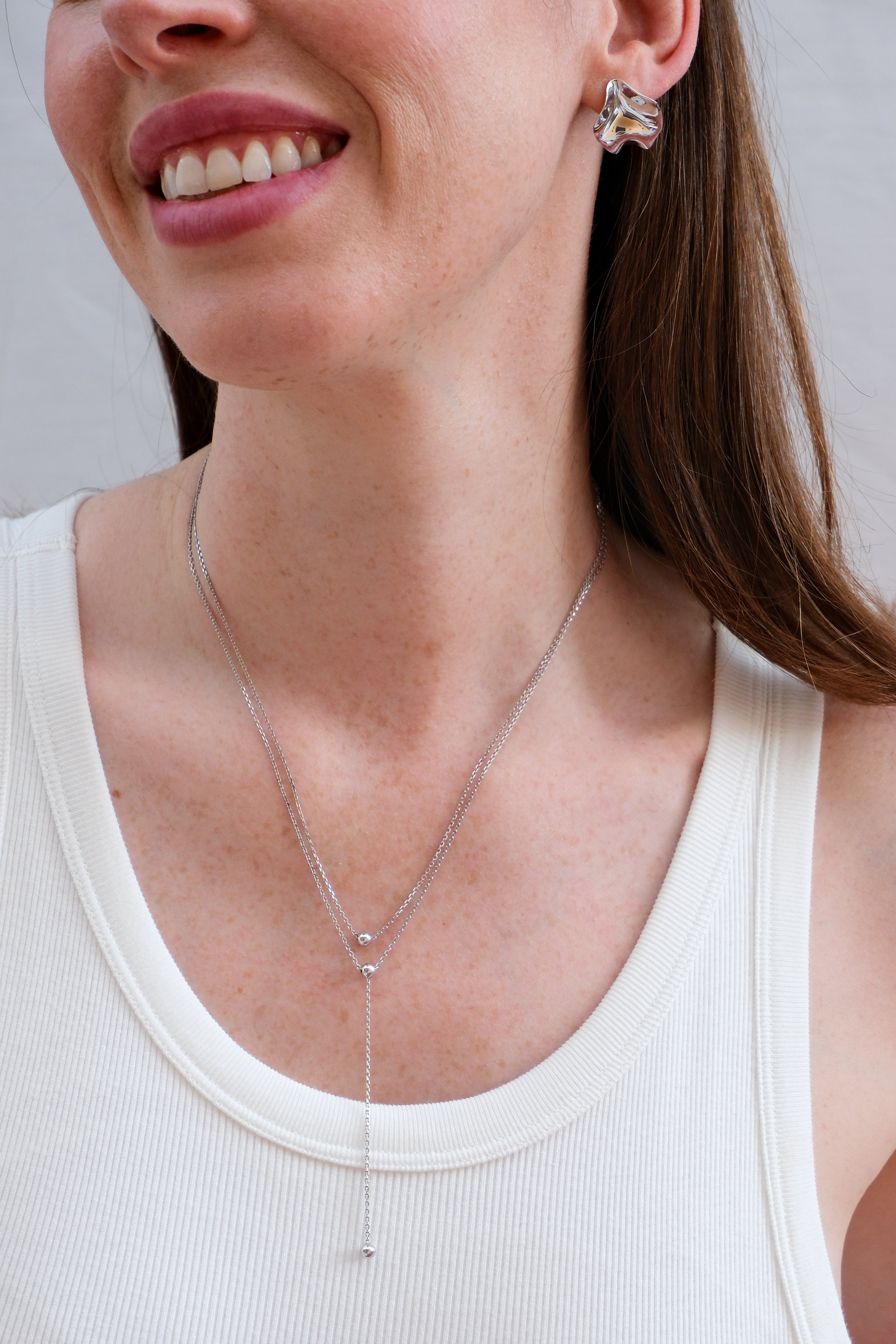COLLANA IN ARGENTO DOUBLE ORBITAL