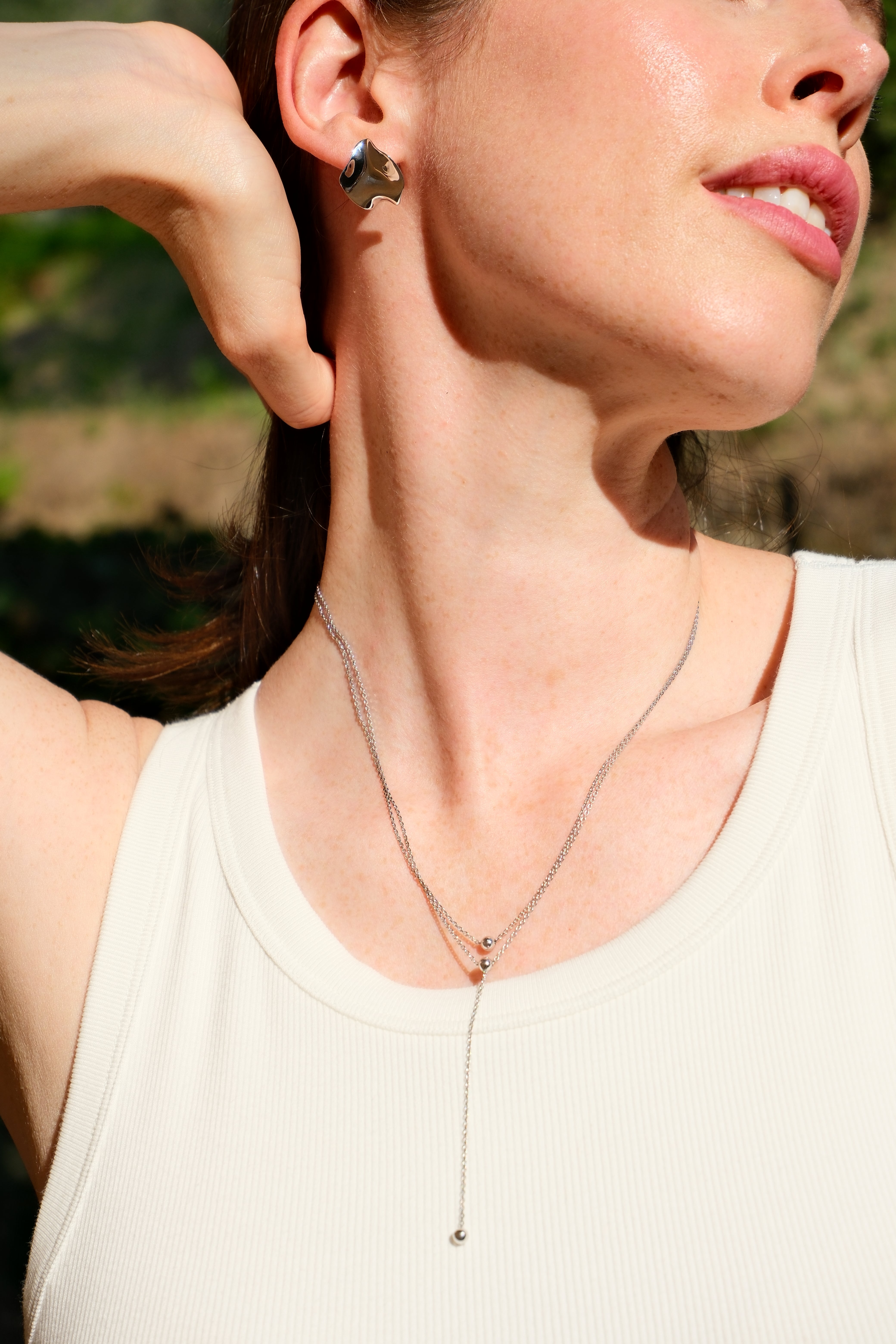 COLLANA IN ARGENTO DOUBLE ORBITAL