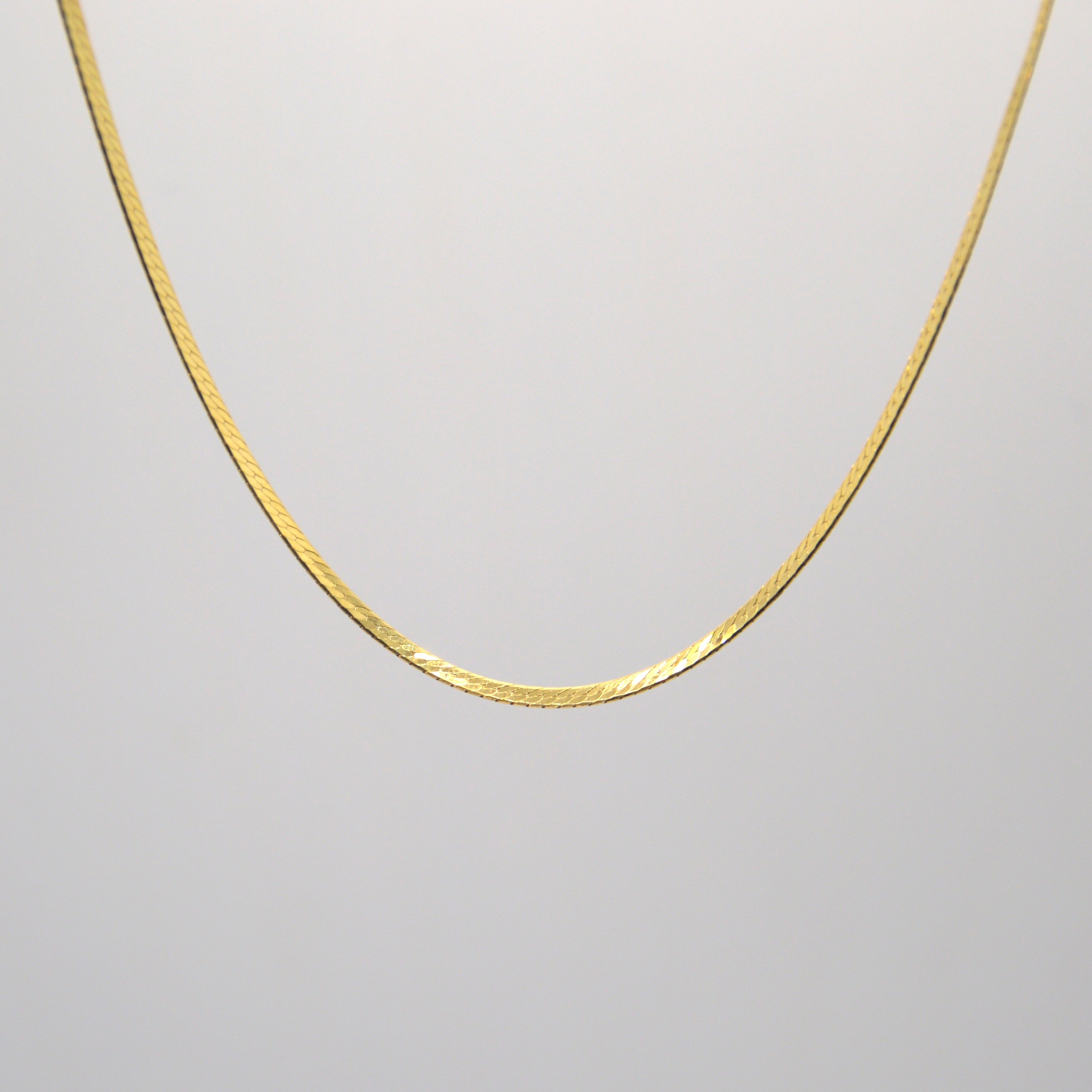 COLLANA MAGLIA PIATTA DORATA