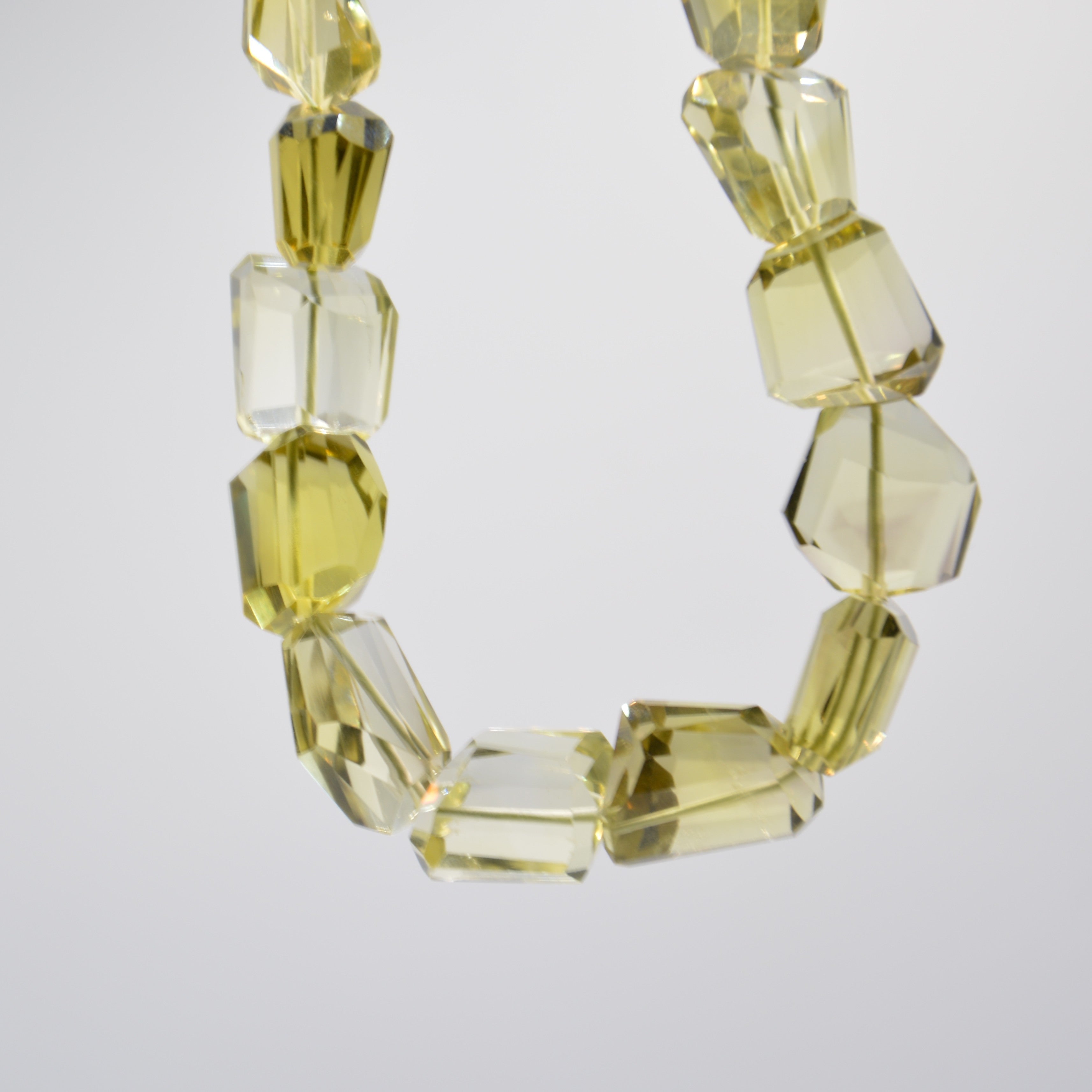 COLLANA CRISTALLI DI QUARZO LEMON