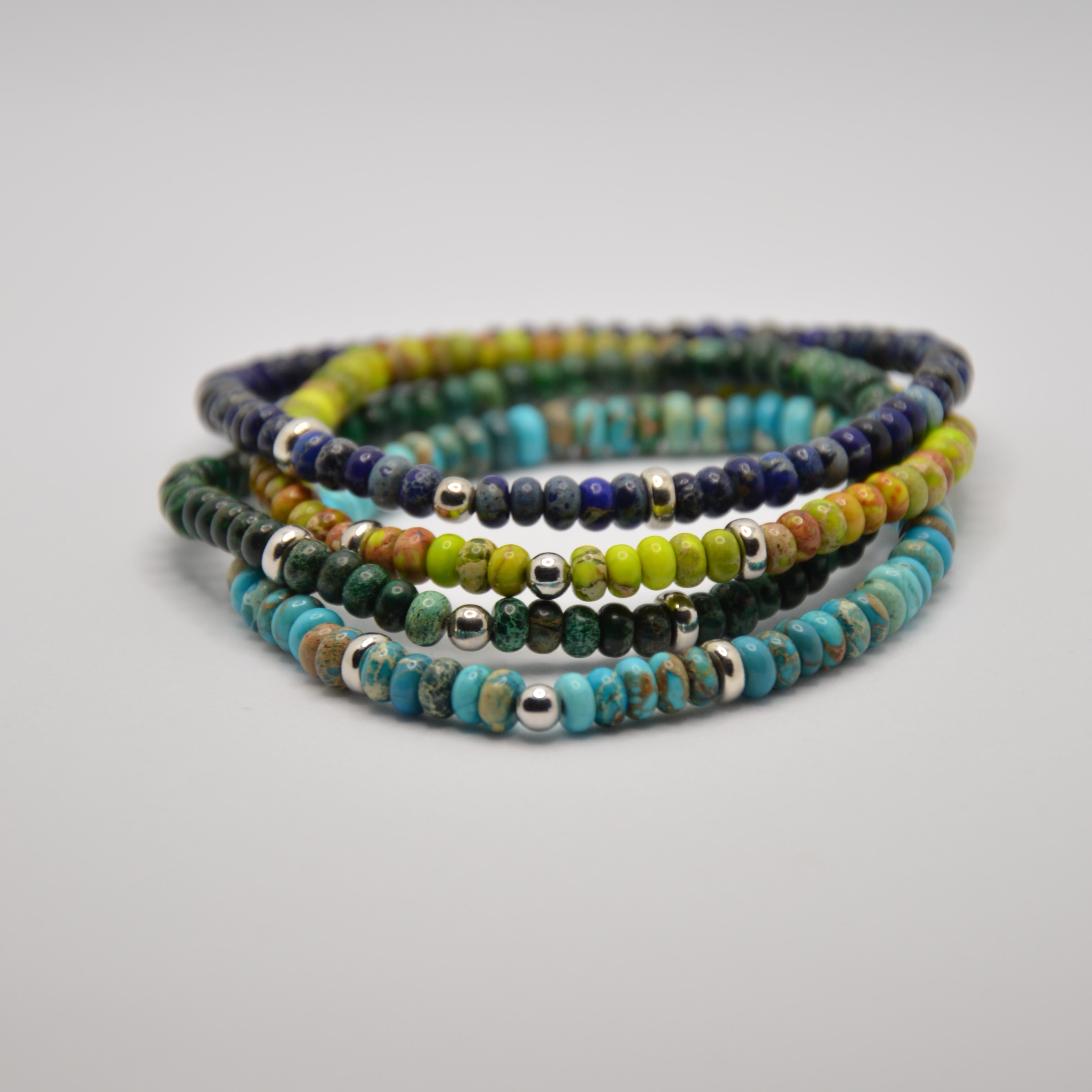 BRACCIALE ELASTICO DIASPRO VERDE