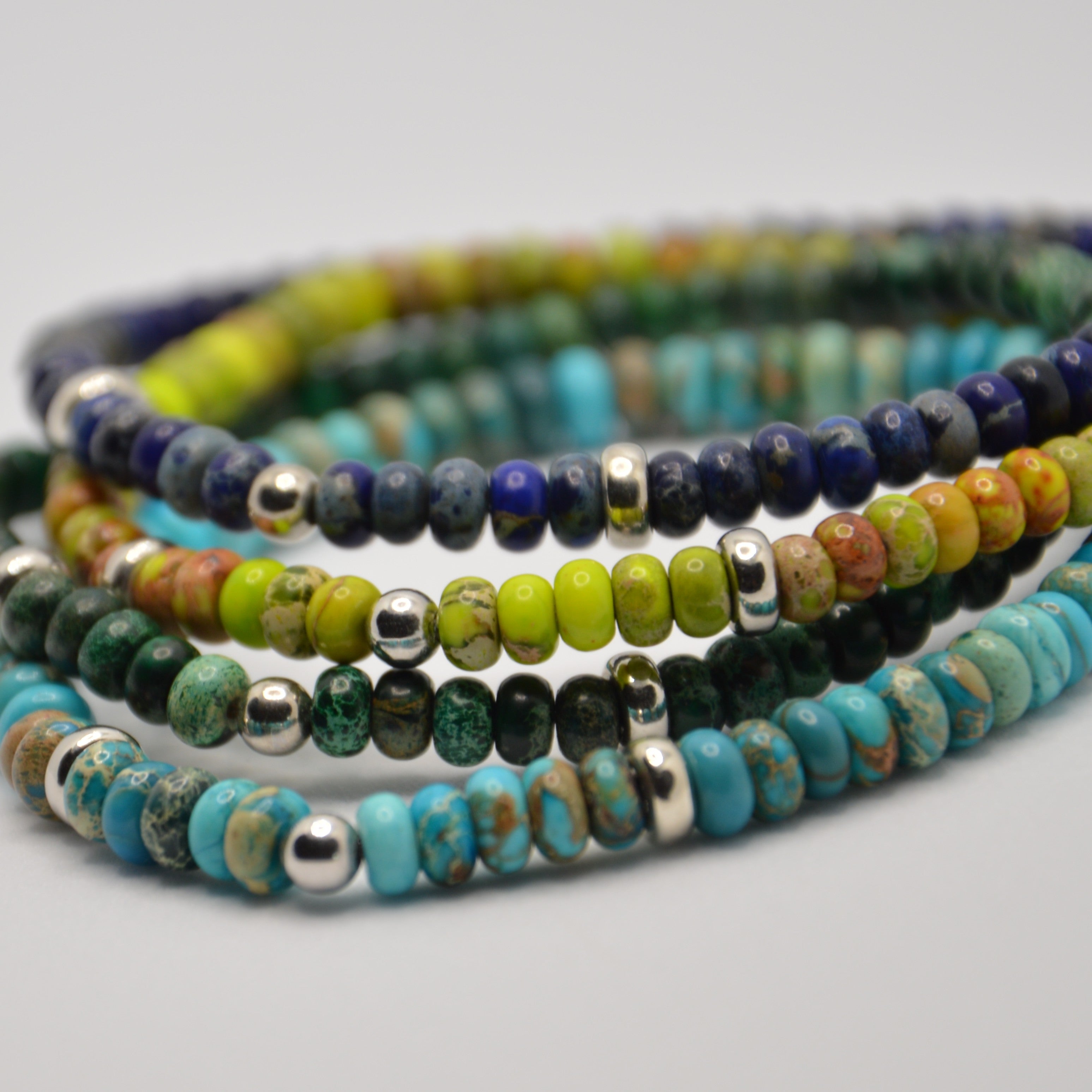 BRACCIALE ELASTICO DIASPRO VERDE