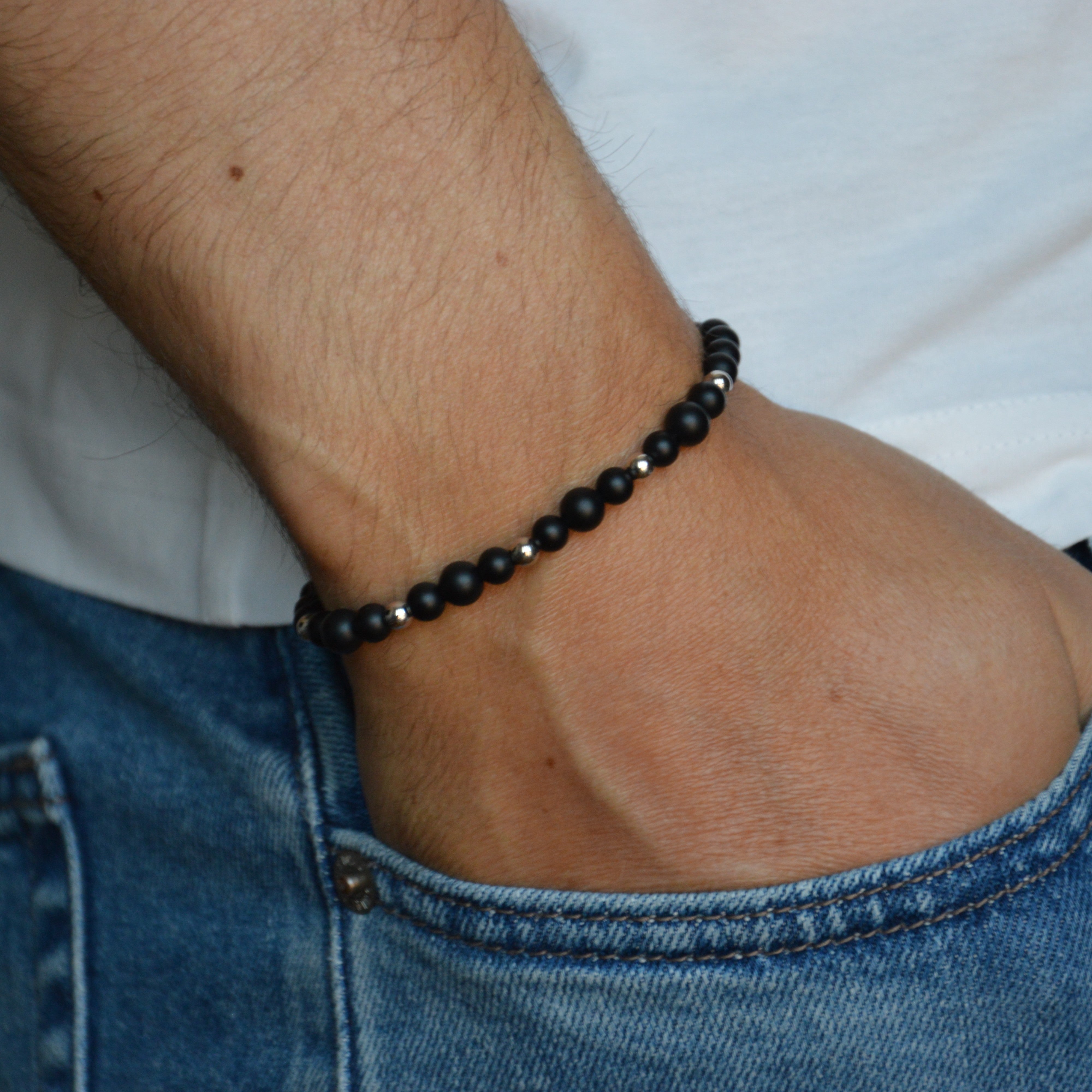 BRACCIALE ELASTICO ONICE OPACO