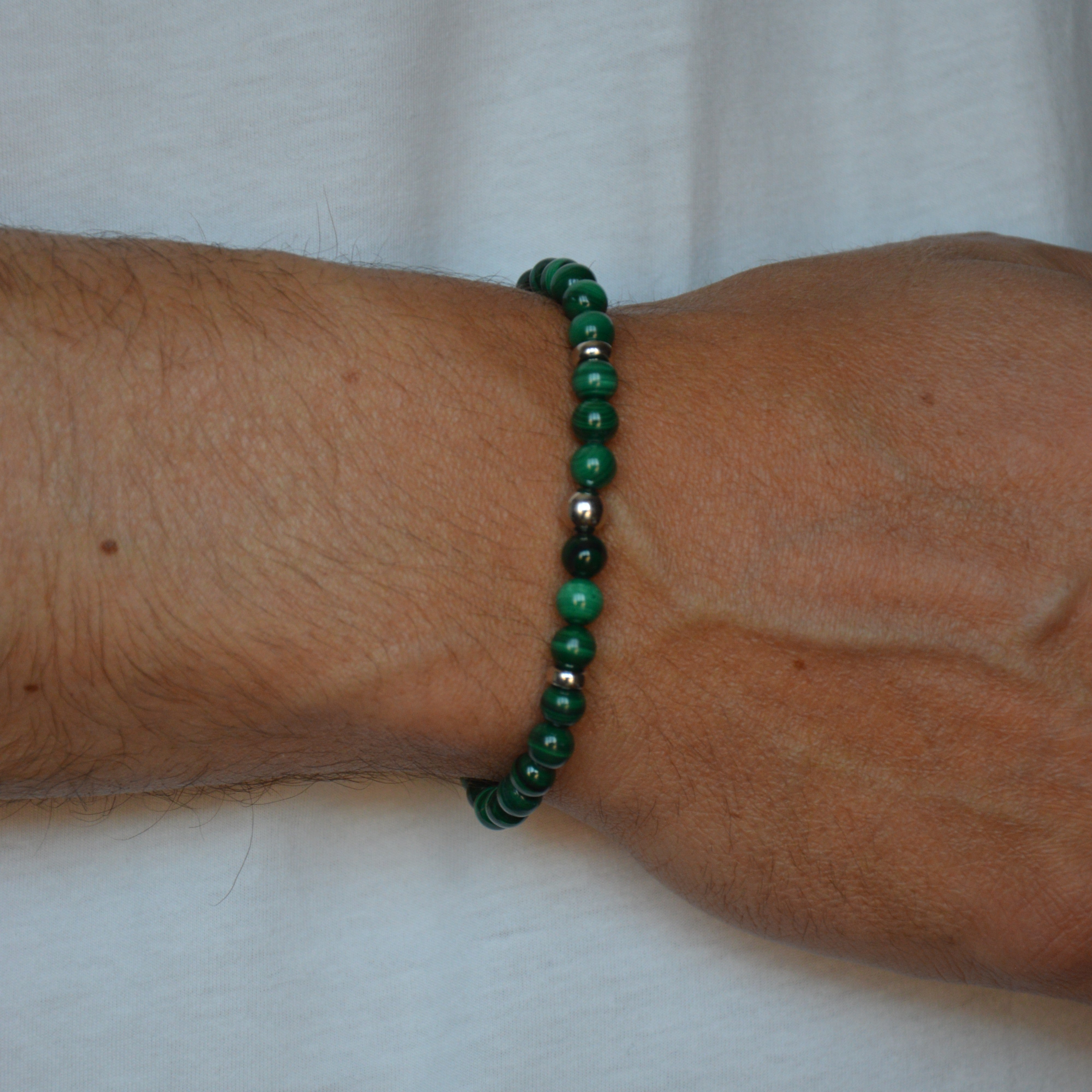 BRACCIALE ELASTICO MALACHITE