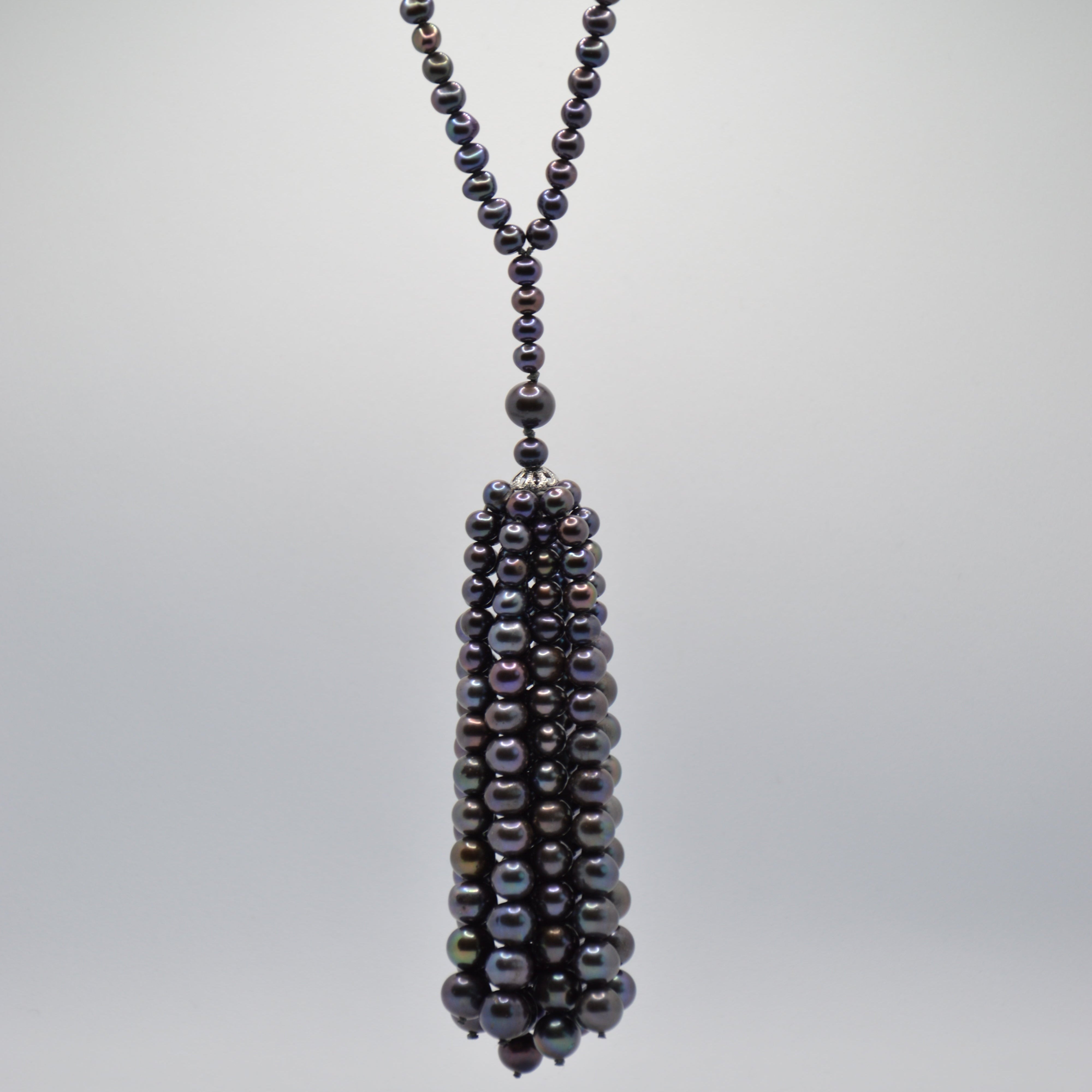COLLANA LAYLA PERLE GRIGIE