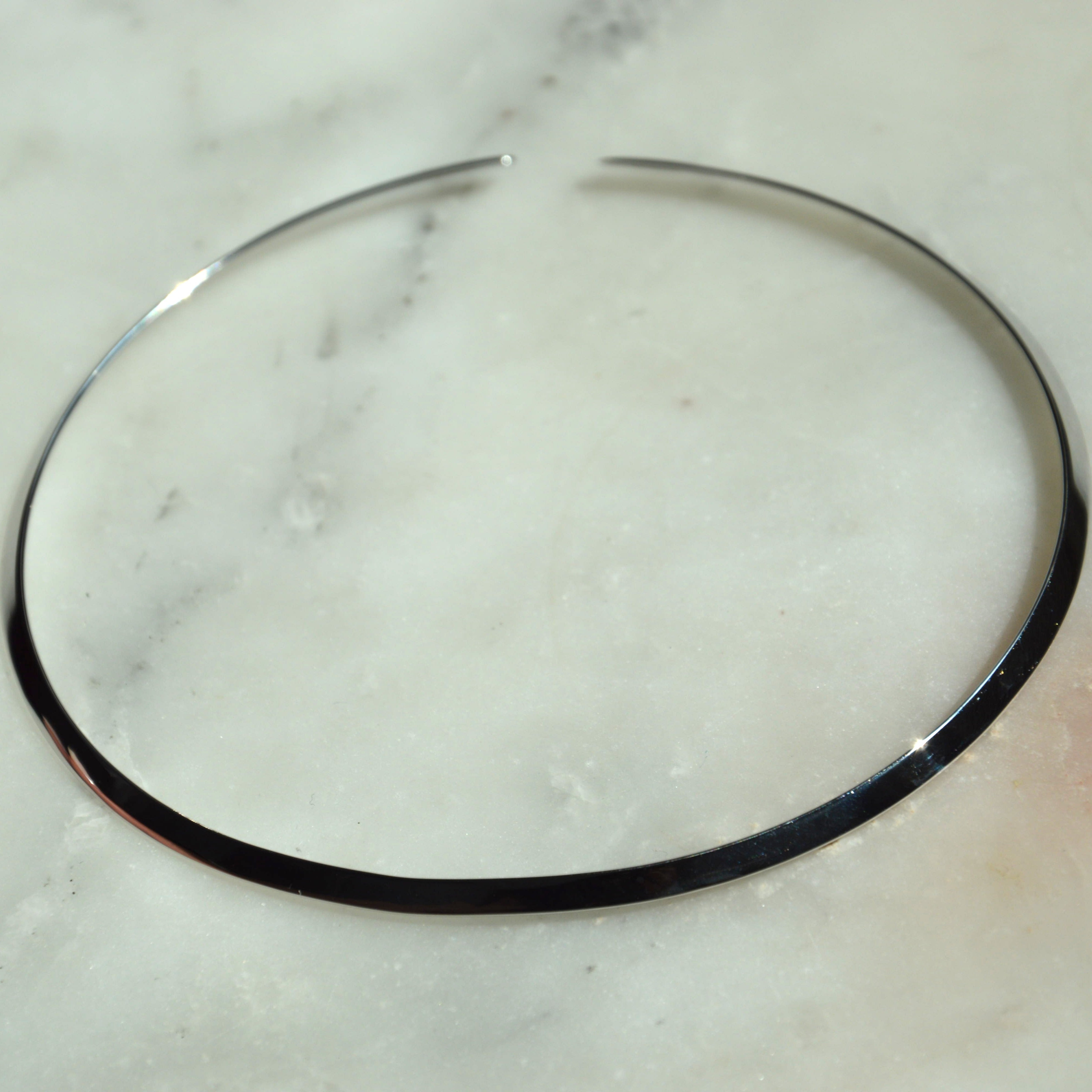COLLANA GIROCOLLO RIGIDO SILVER