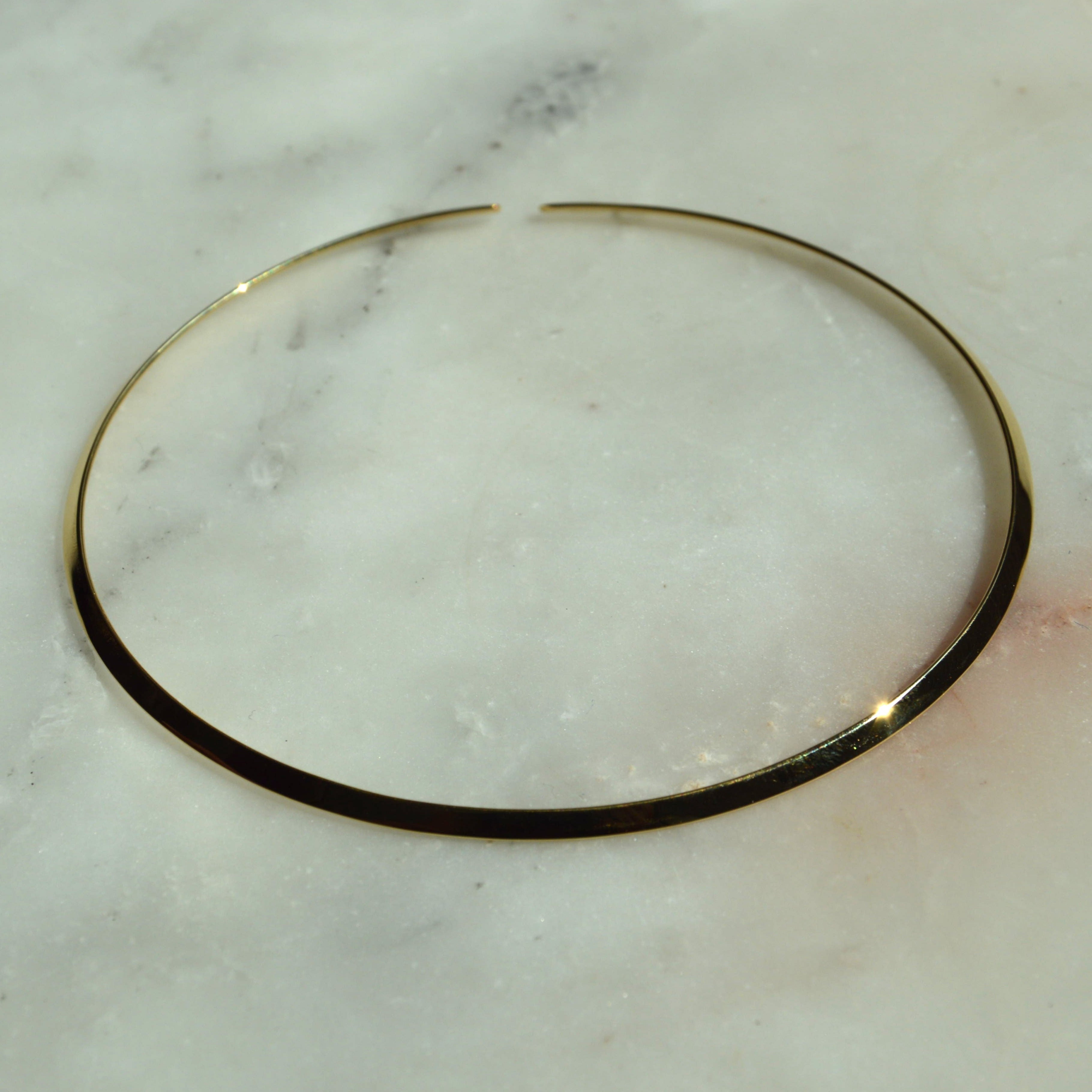 COLLANA GIROCOLLO RIGIDO DORATO