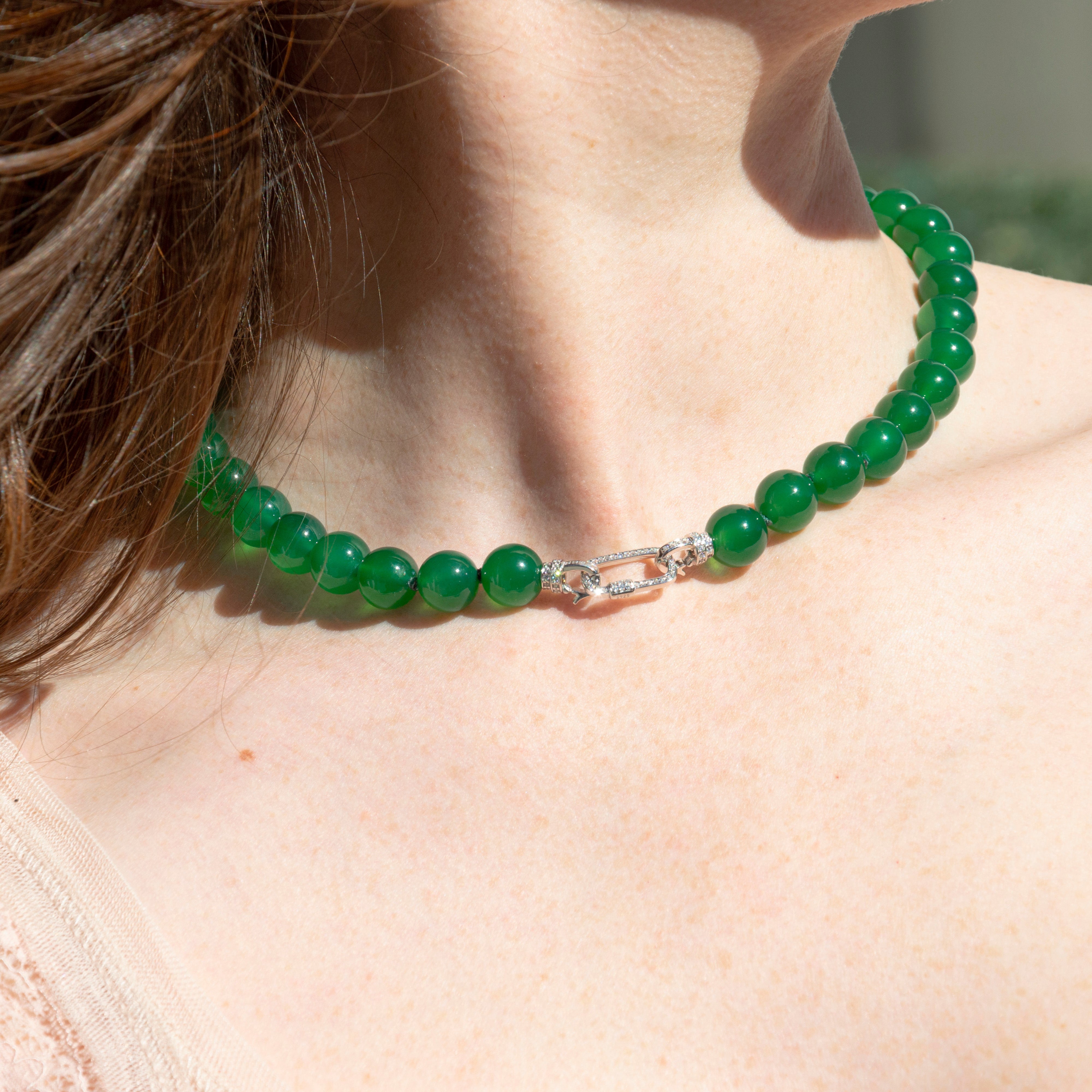 COLLANA AGATA VERDE