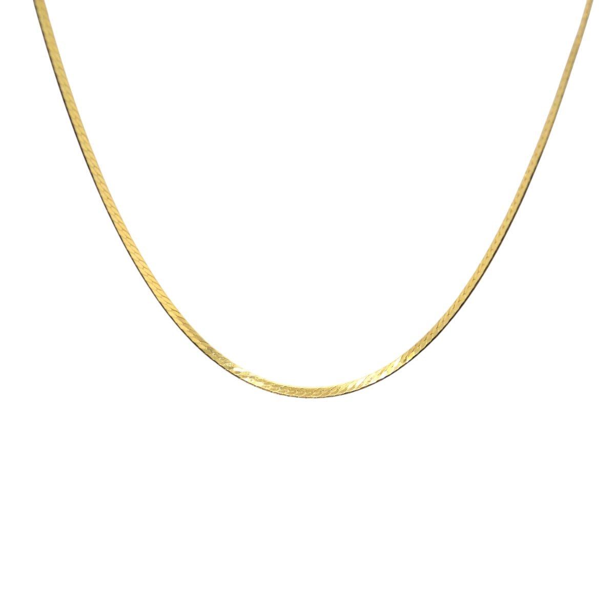 COLLANA MAGLIA PIATTA DORATA