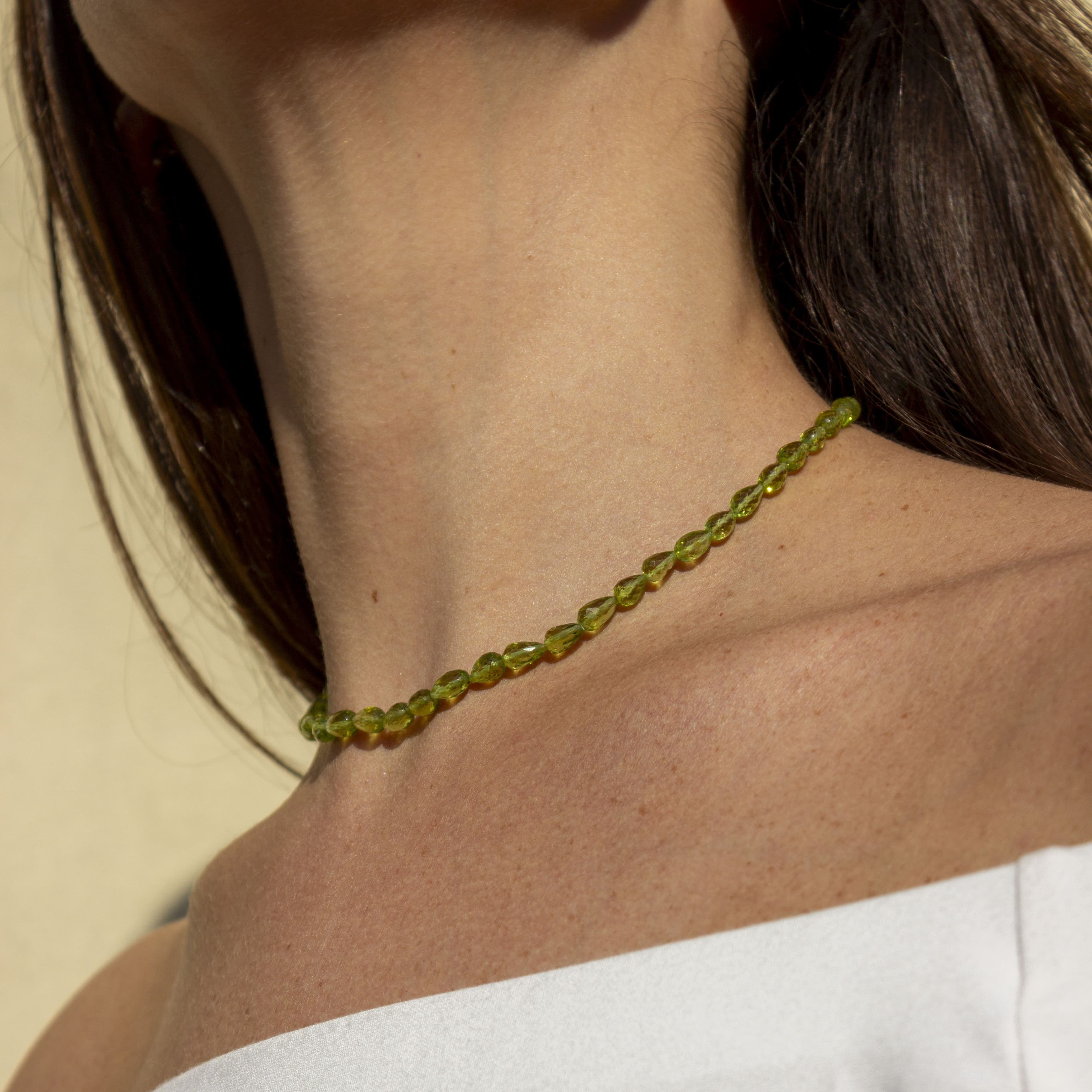 COLLANA PERIDOTO GOCCIA