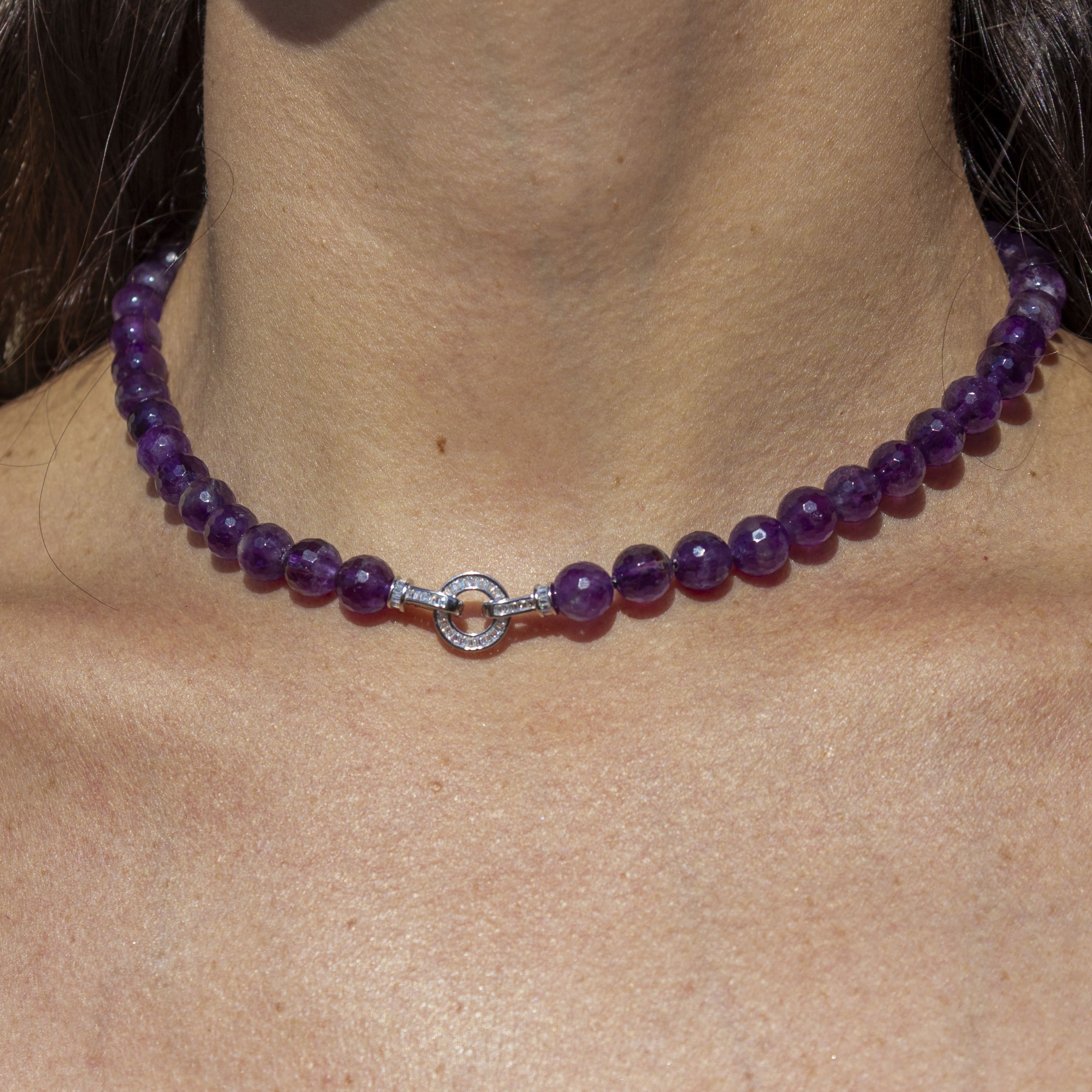 COLLANA AMESTISTA 8mm