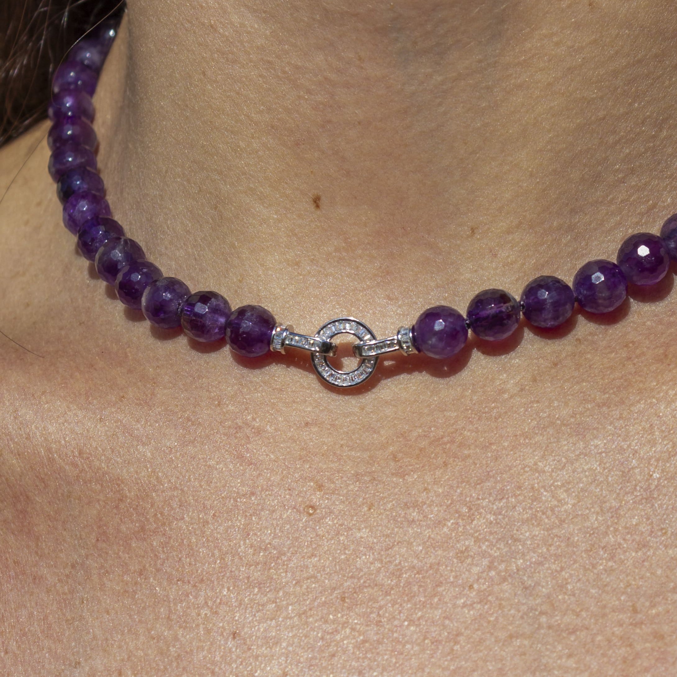 COLLANA AMESTISTA 8mm