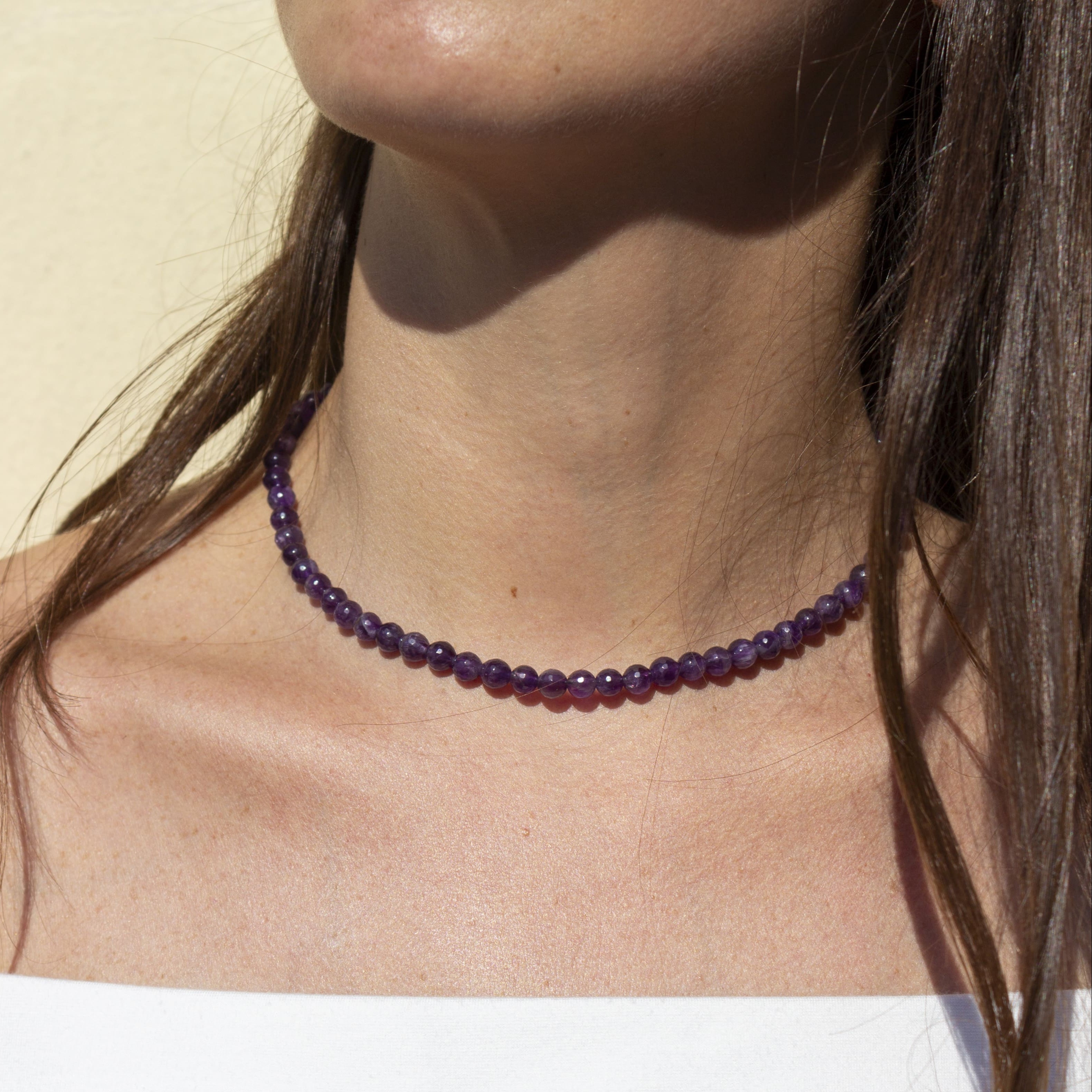 COLLANA AMESTISTA 6mm