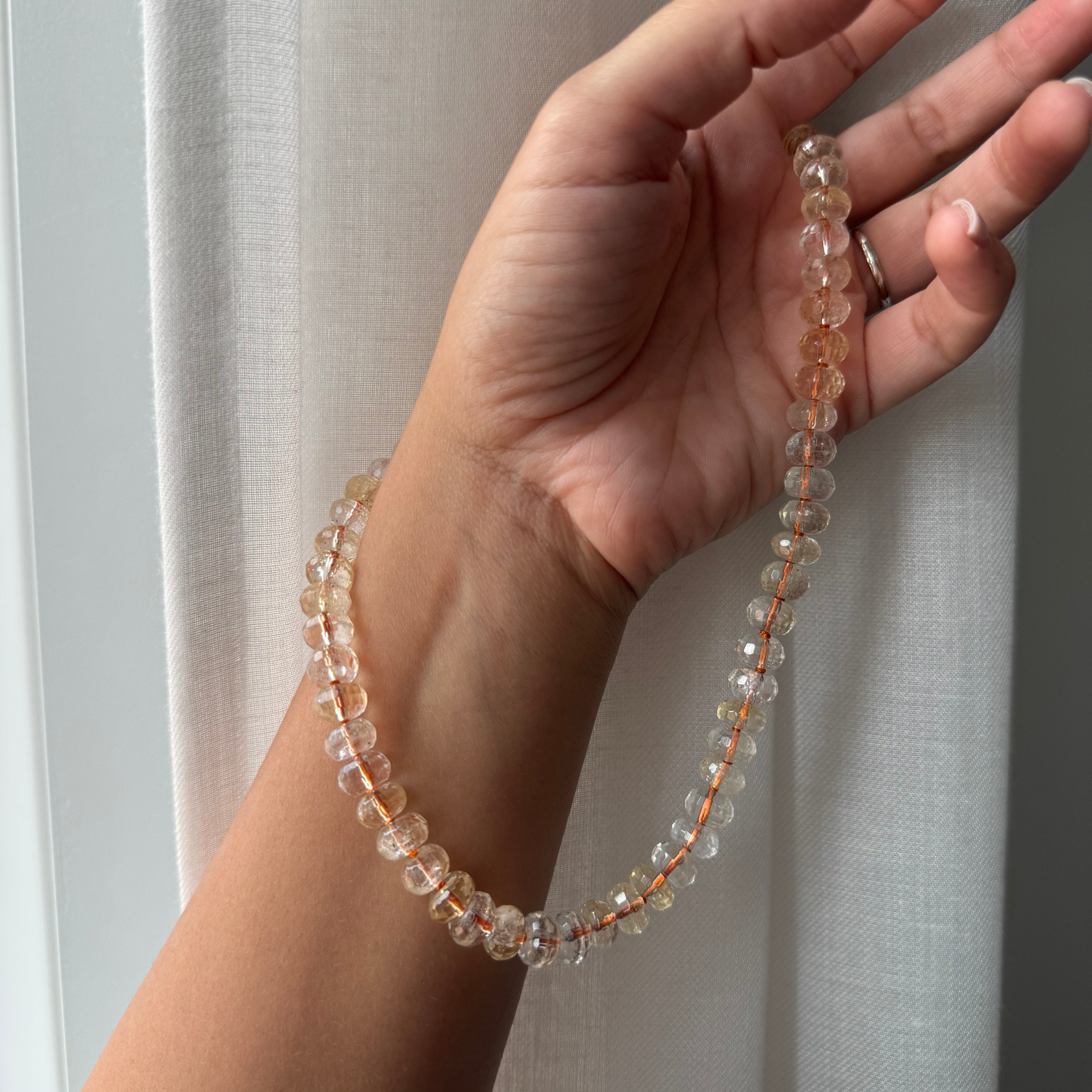 COLLANA QUARZO CITRINO