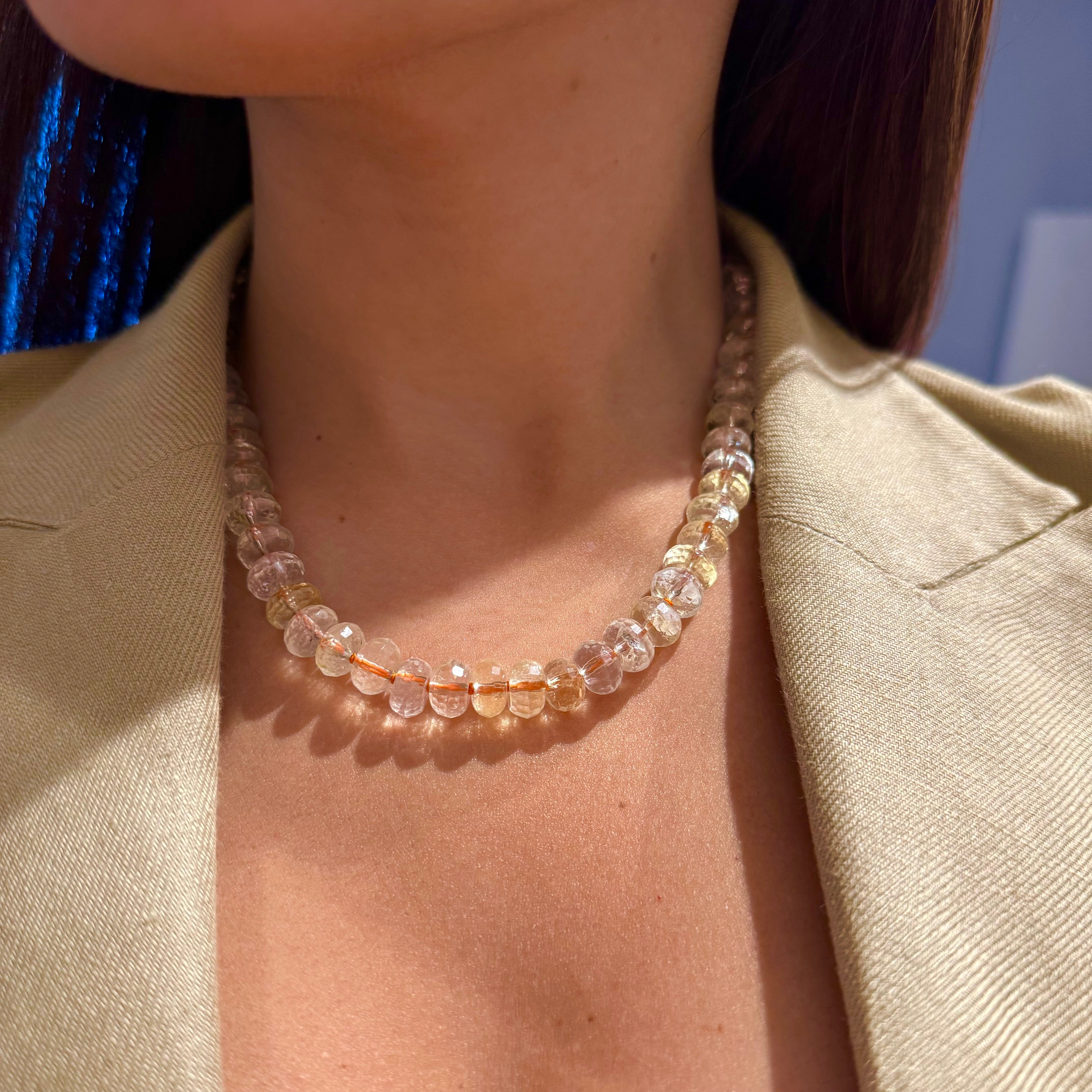 COLLANA QUARZO CITRINO