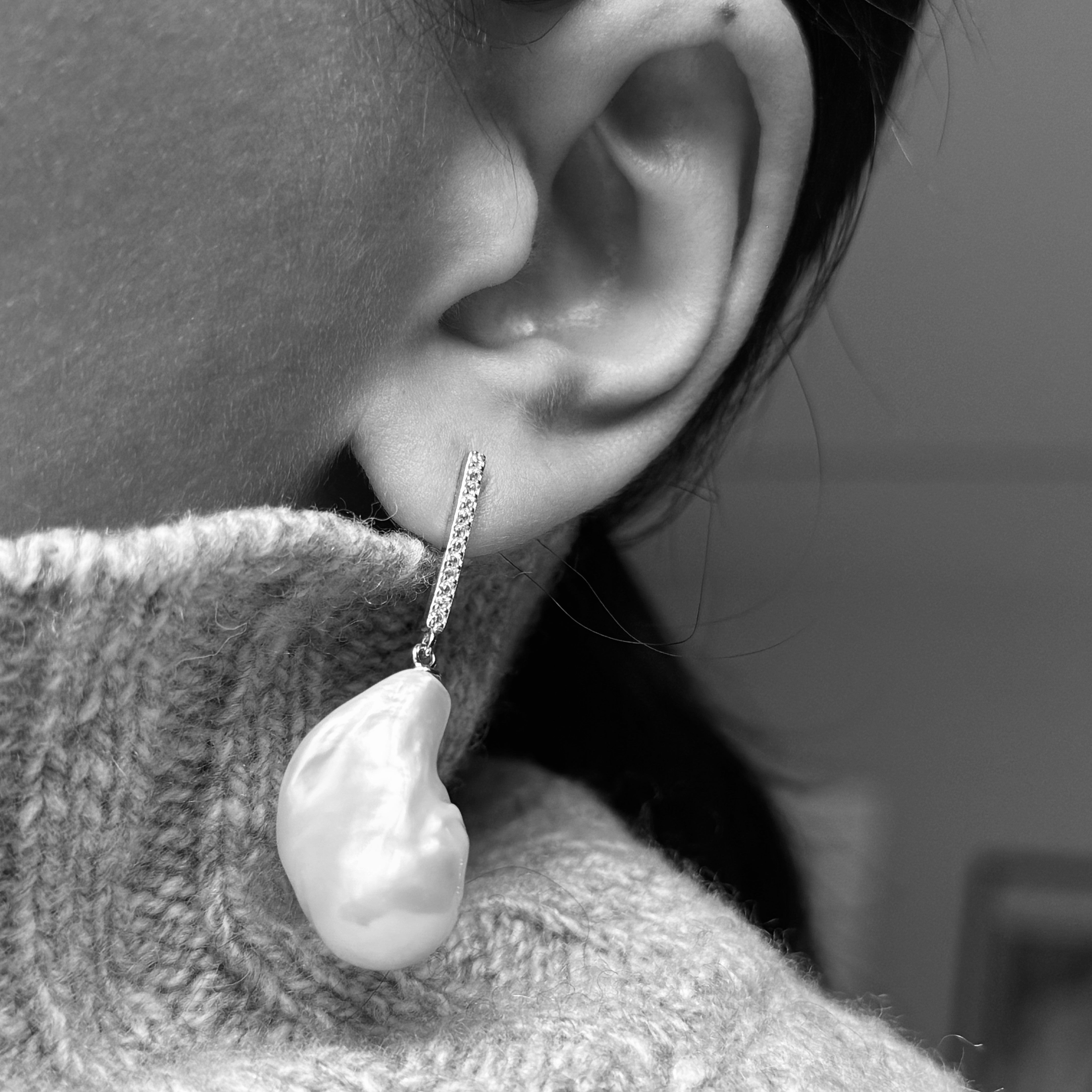 ORECCHINI DI PERLE LETI SILVER