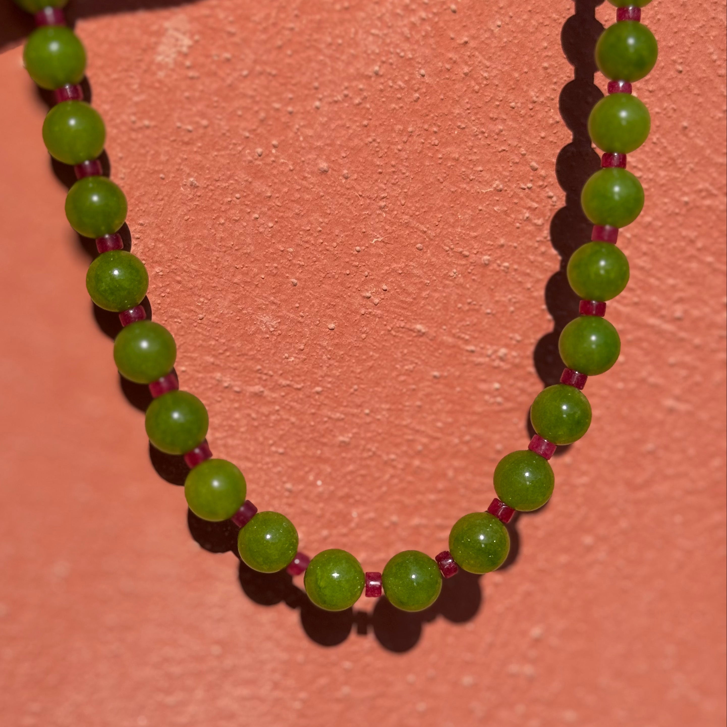 COLLANA GIADA OLIVE