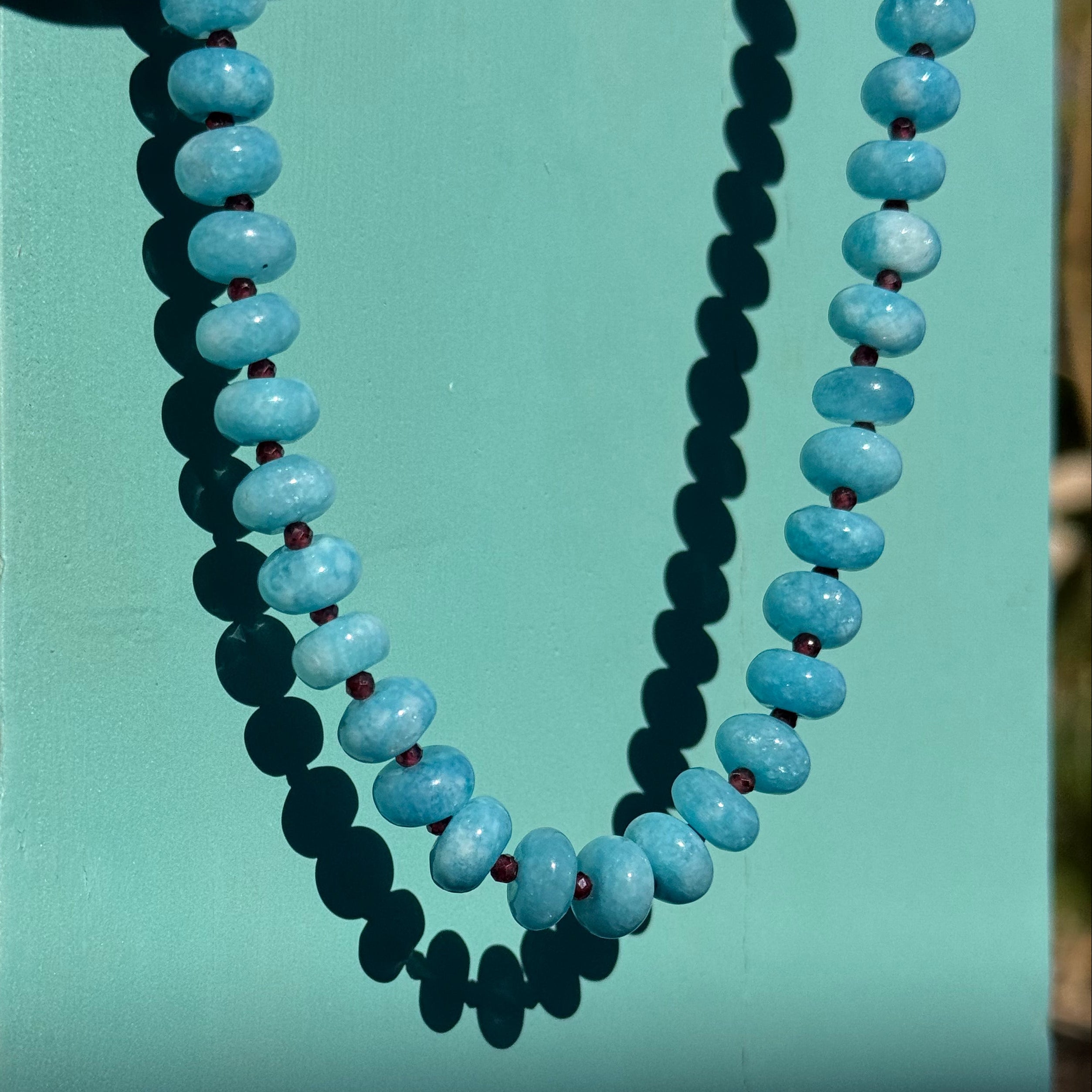 COLLANA ANGELITE & RODOLITE