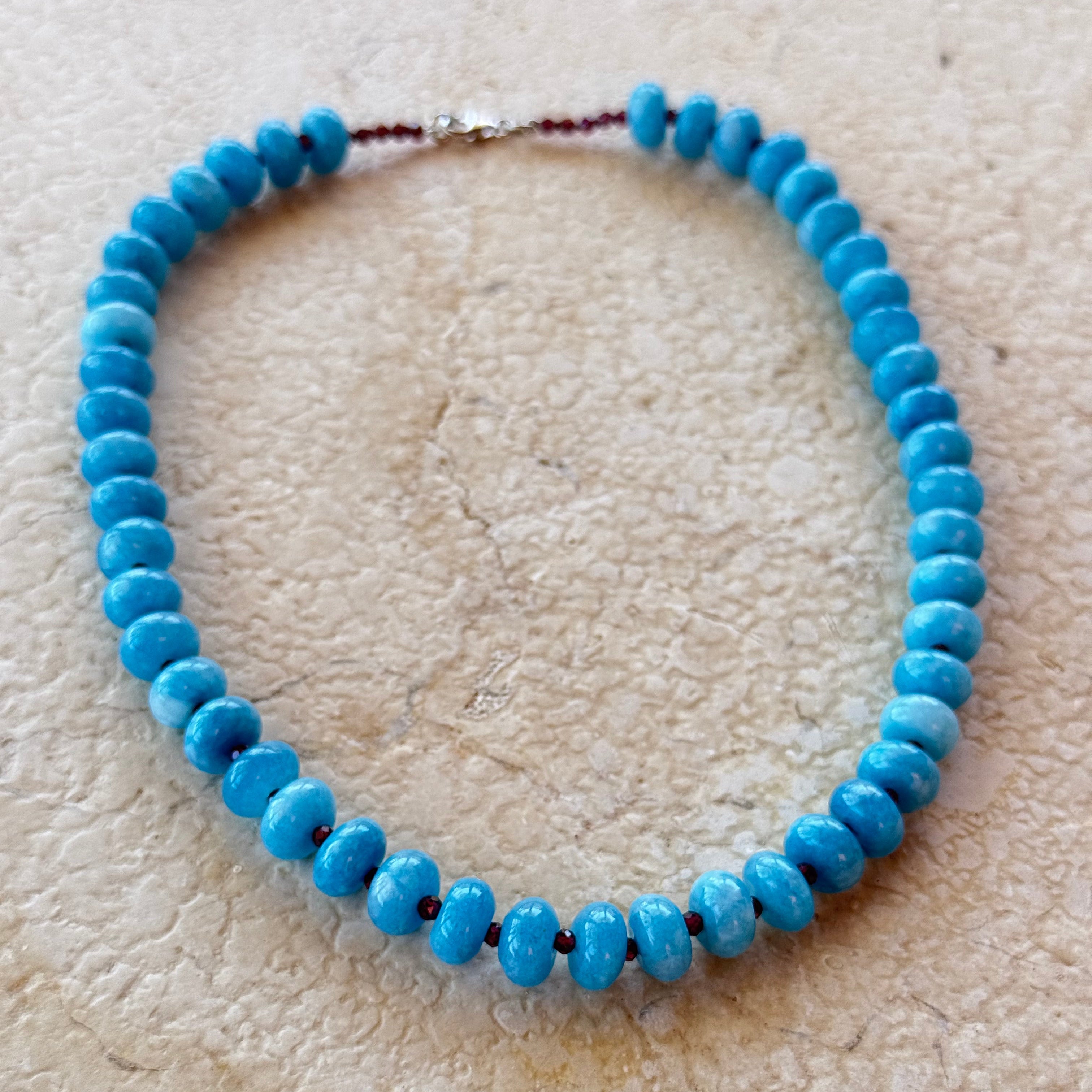 COLLANA ANGELITE & RODOLITE