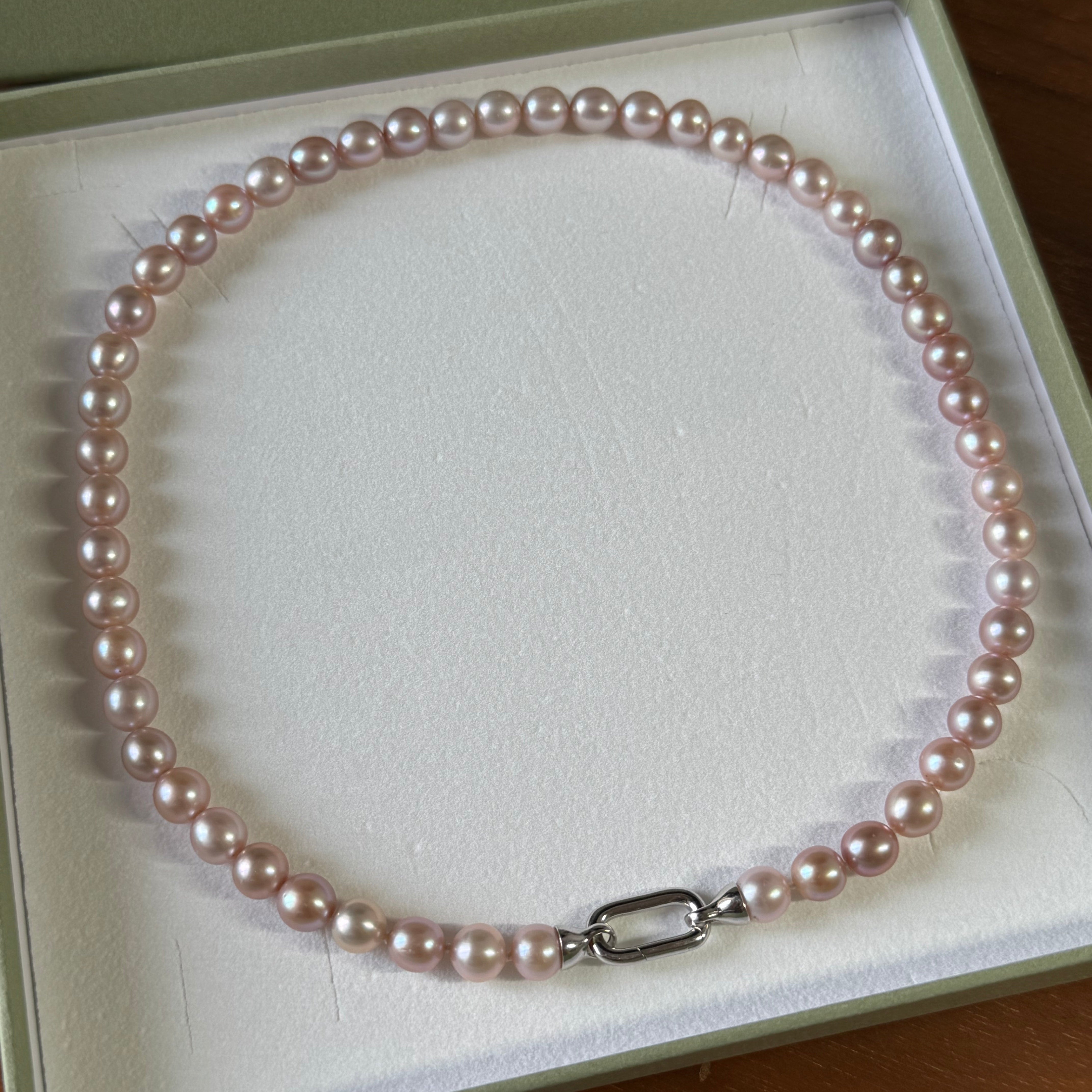 COLLANA PERLE ROSA